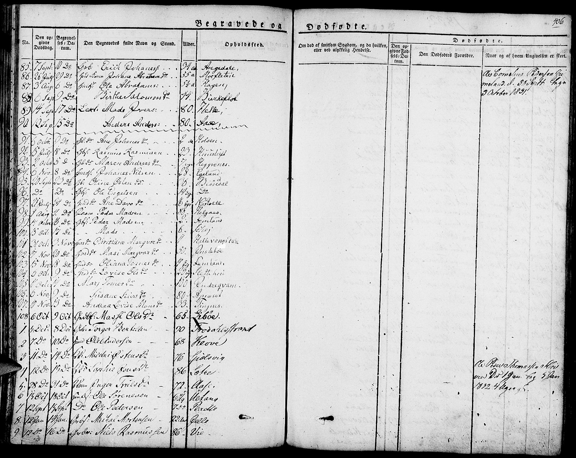 Førde sokneprestembete, SAB/A-79901/H/Haa/Haaa/L0006: Parish register (official) no. A 6, 1821-1842, p. 406