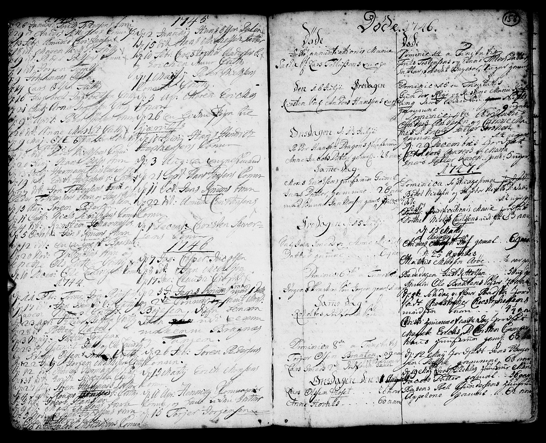 Strømsø kirkebøker, SAKO/A-246/F/Fb/L0002: Parish register (official) no. II 2, 1739-1814, p. 158