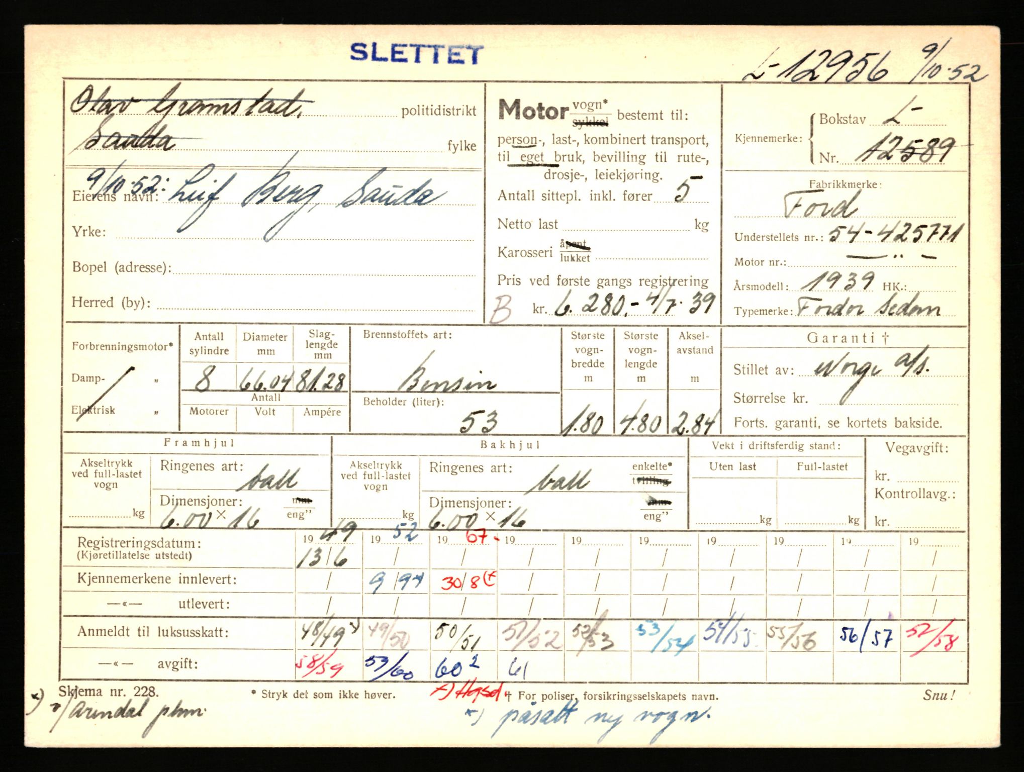 Stavanger trafikkstasjon, AV/SAST-A-101942/0/F/L0023: L-12500 - L-12999, 1930-1971, p. 1725