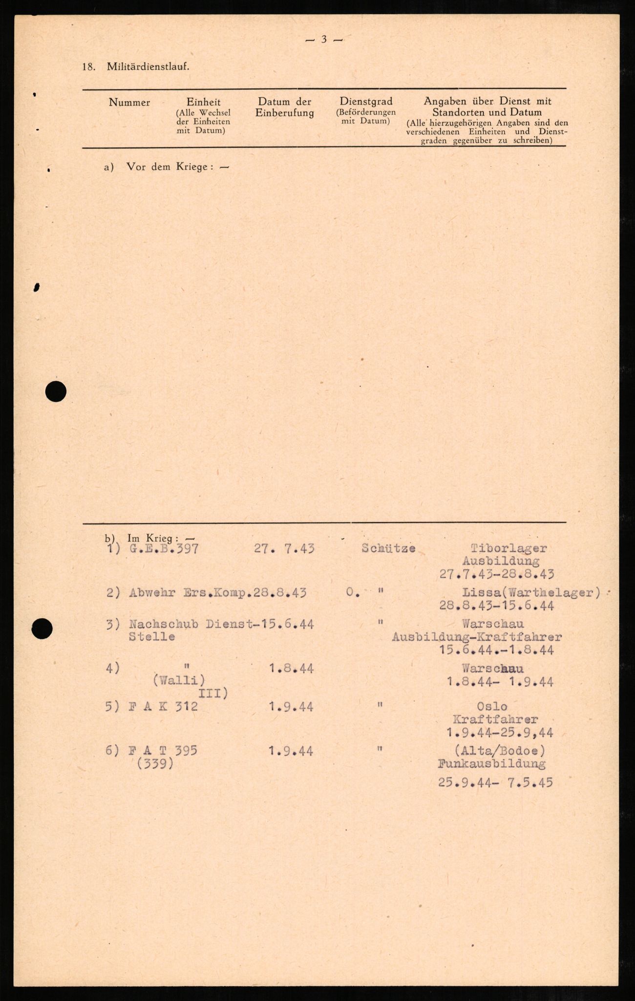 Forsvaret, Forsvarets overkommando II, AV/RA-RAFA-3915/D/Db/L0004: CI Questionaires. Tyske okkupasjonsstyrker i Norge. Tyskere., 1945-1946, p. 447