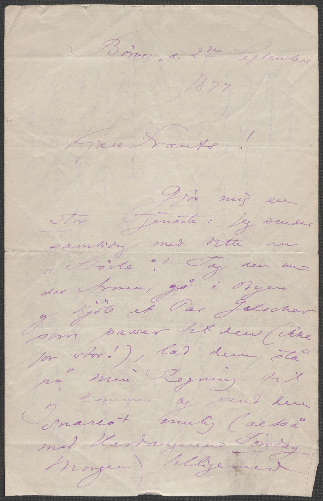 Beyer, Frants, AV/RA-PA-0132/F/L0001: Brev fra Edvard Grieg til Frantz Beyer og "En del optegnelser som kan tjene til kommentar til brevene" av Marie Beyer, 1872-1907, p. 51