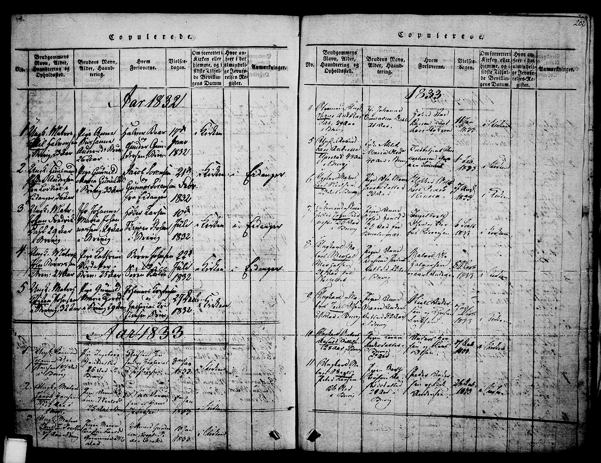 Brevik kirkebøker, AV/SAKO-A-255/F/Fa/L0004: Parish register (official) no. 4, 1814-1846, p. 202