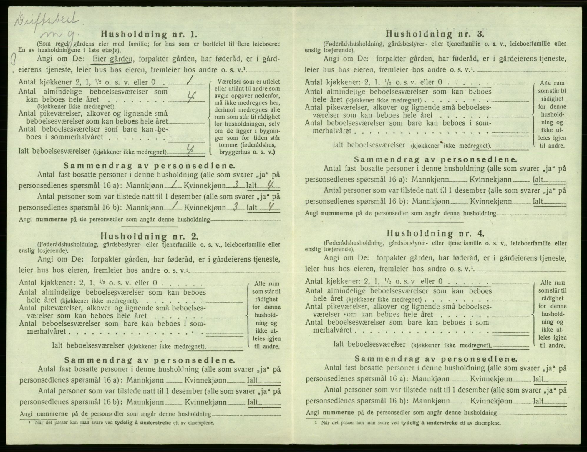 SAB, 1920 census for Laksevåg, 1920, p. 1542