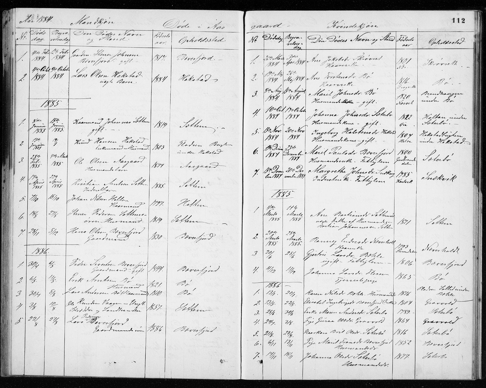 Ministerialprotokoller, klokkerbøker og fødselsregistre - Møre og Romsdal, AV/SAT-A-1454/594/L1035: Parish register (official) no. 594A01, 1879-1933, p. 112