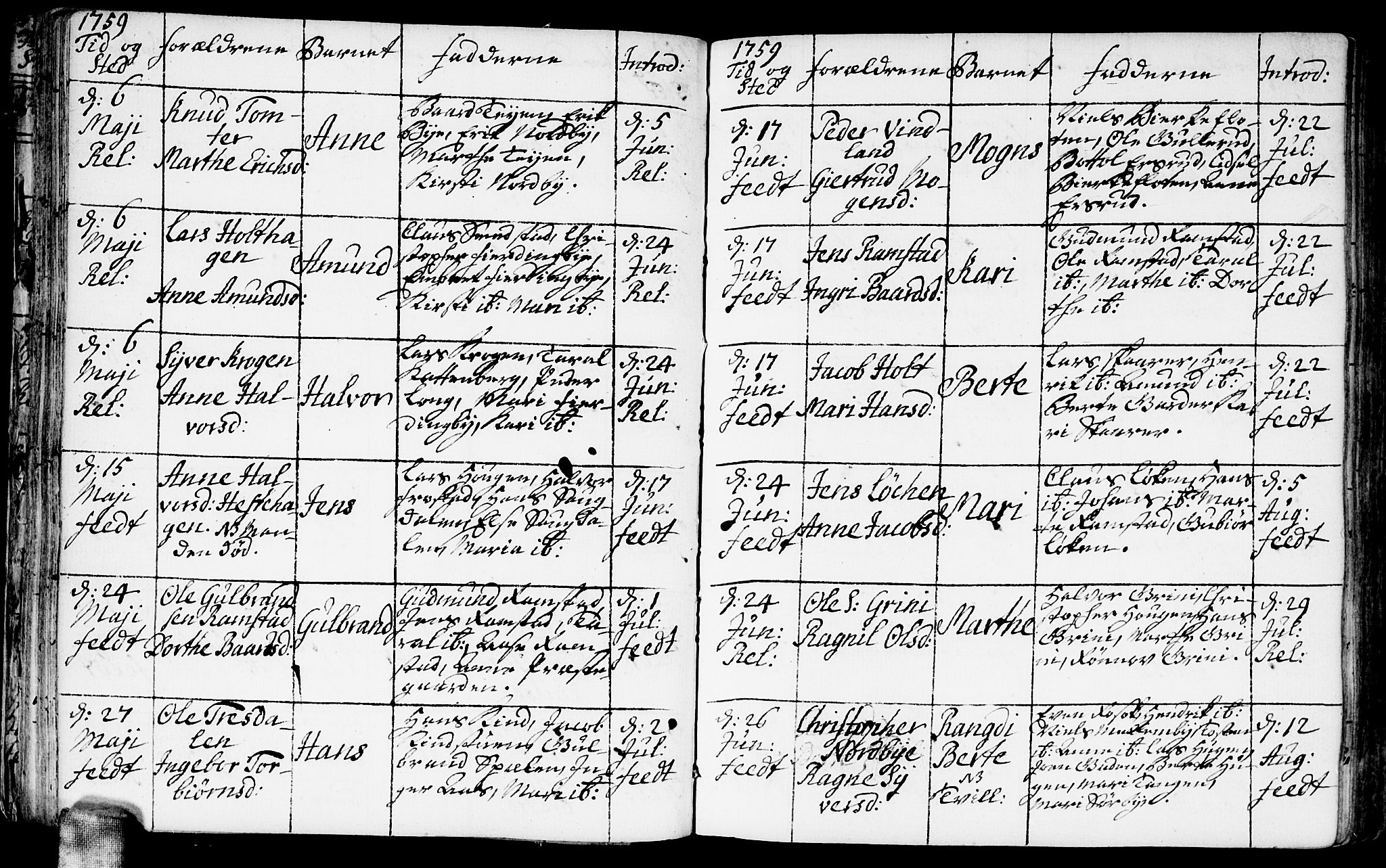 Fet prestekontor Kirkebøker, AV/SAO-A-10370a/F/Fa/L0004: Parish register (official) no. I 4, 1751-1773, p. 48