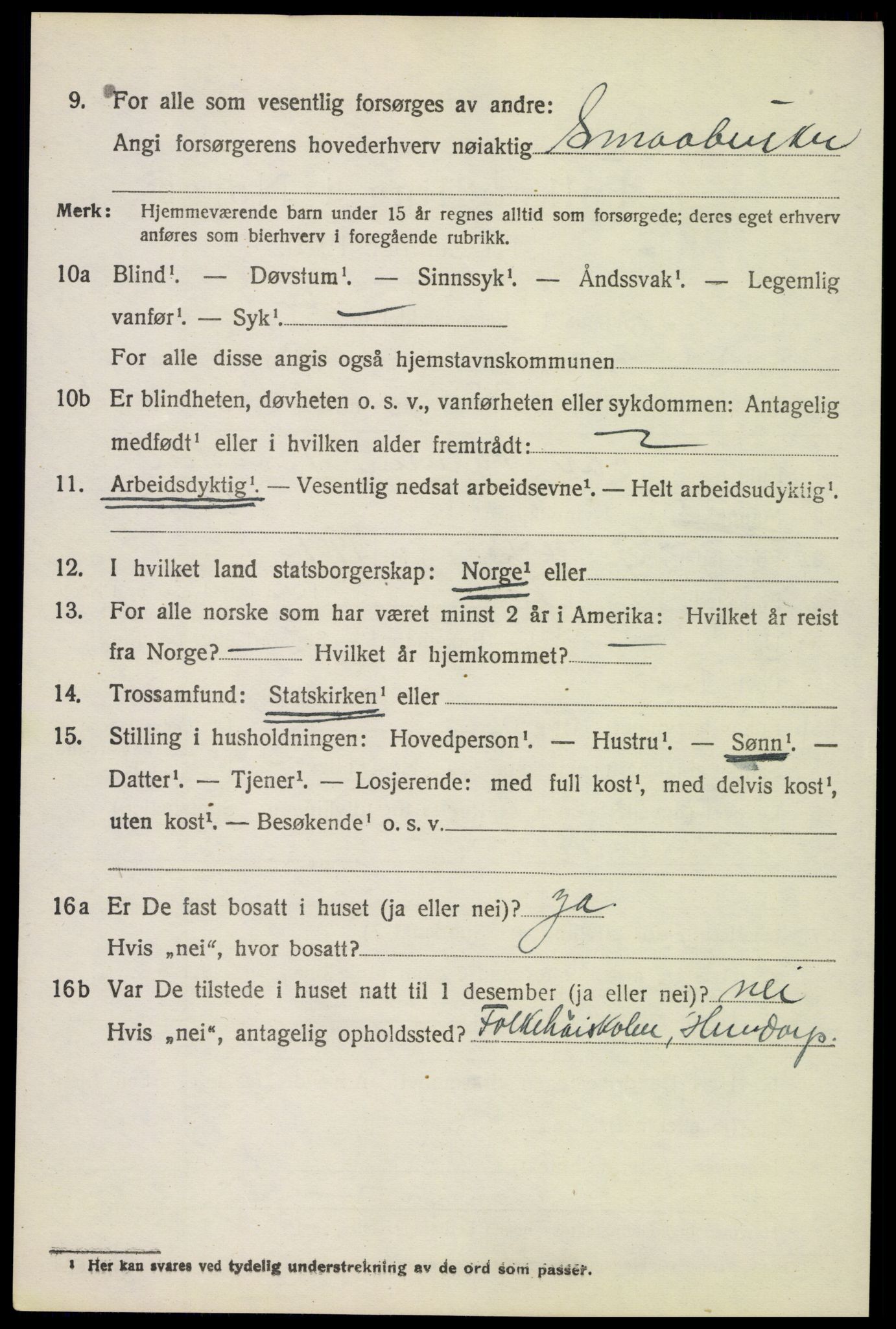 SAH, 1920 census for Øyer, 1920, p. 6709