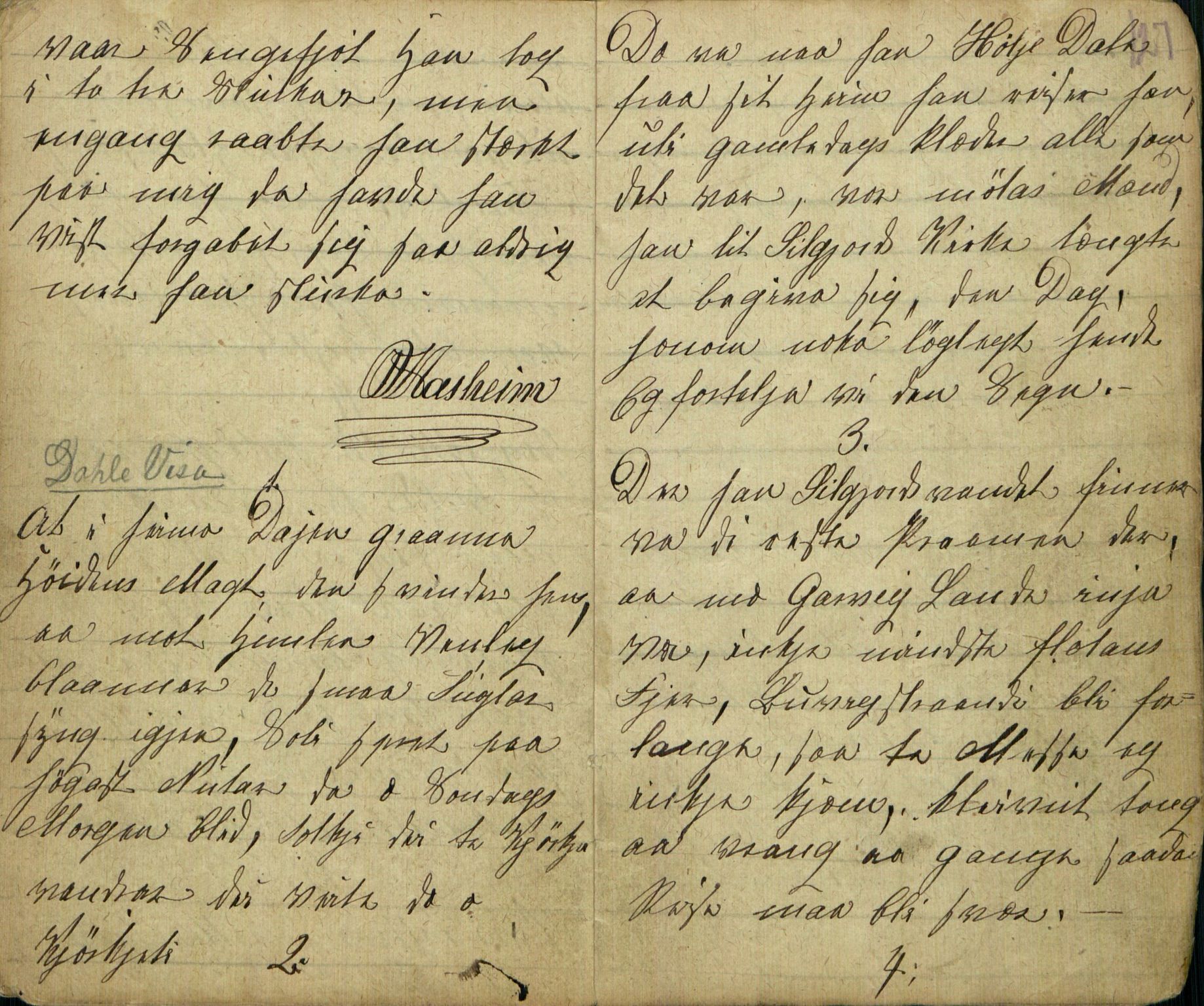 Rikard Berge, TEMU/TGM-A-1003/F/L0005/0018: 160-200 / 177 Handskriven visebok. Tilhører Aasheim af Sigjords Præstegjeld, 1870. Vise, 1870, p. 126-127