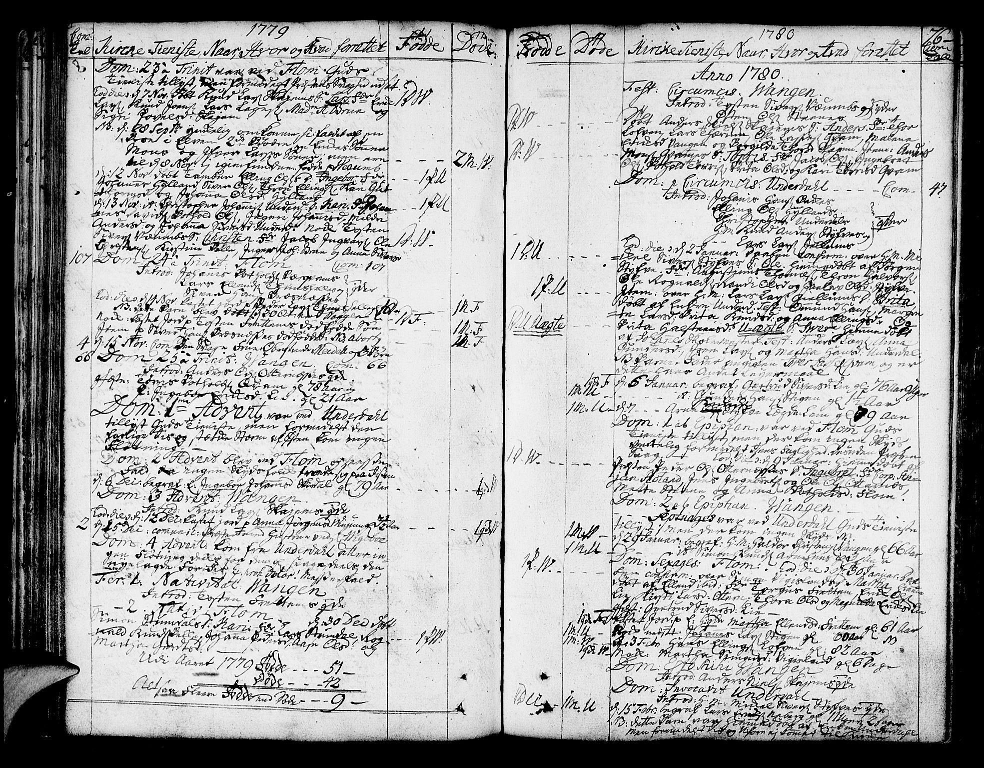 Aurland sokneprestembete, SAB/A-99937/H/Ha/Haa/L0004: Parish register (official) no. A 4, 1756-1801, p. 76