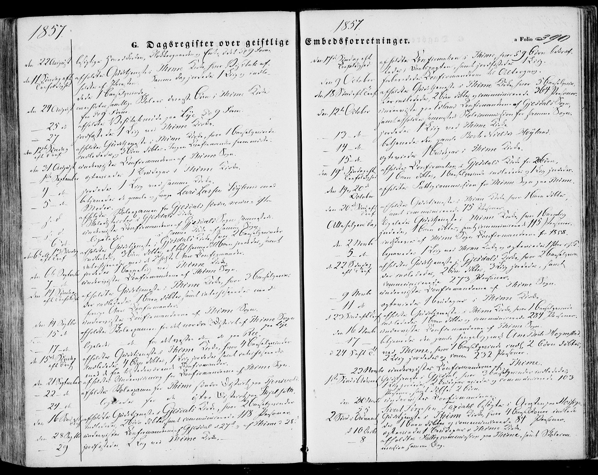 Lye sokneprestkontor, SAST/A-101794/001/30BA/L0007: Parish register (official) no. A 6, 1856-1871, p. 390