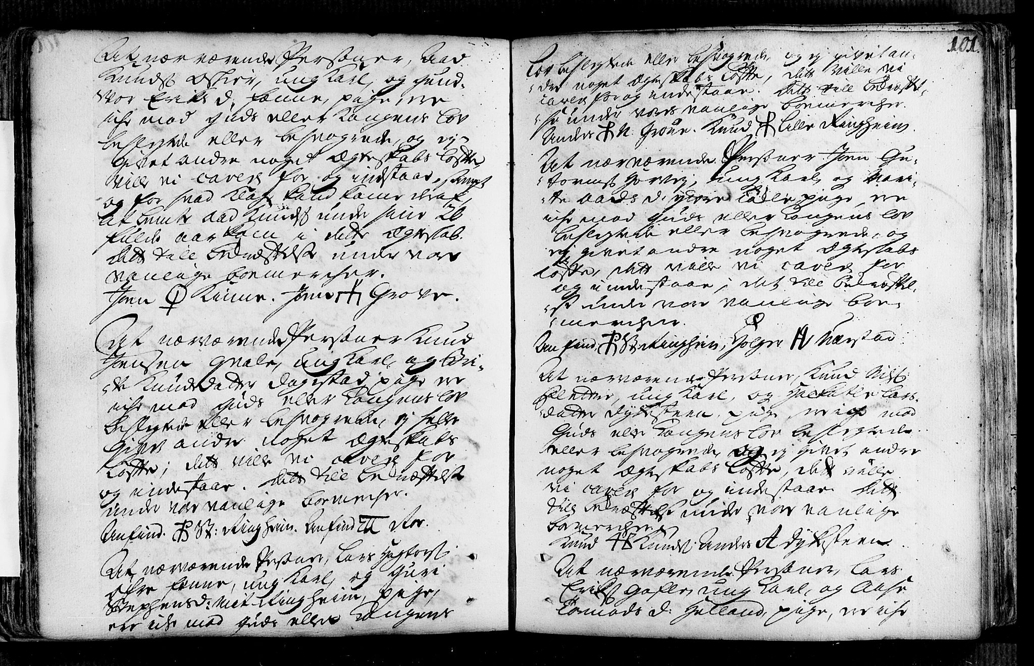 Voss sokneprestembete, AV/SAB-A-79001/H/Haa: Parish register (official) no. A 2, 1709-1730, p. 101