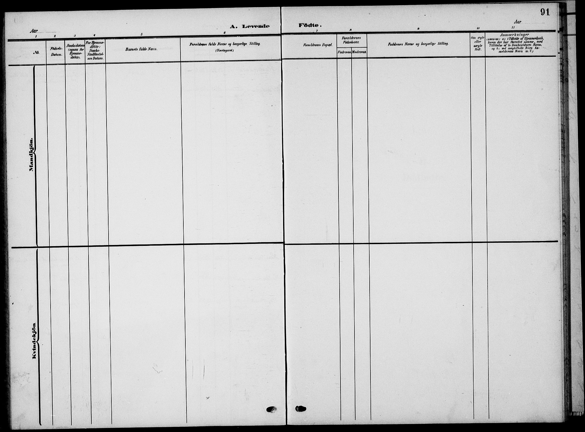 Sauherad kirkebøker, SAKO/A-298/G/Ga/L0004a: Parish register (copy) no. I 4a, 1906-1934, p. 91