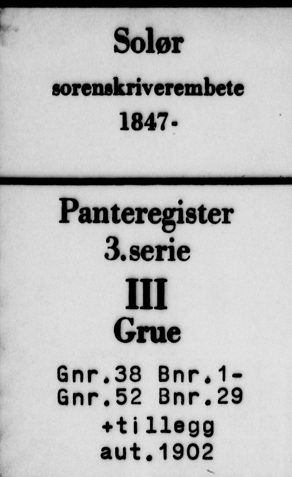Solør tingrett, SAH/TING-008/H/Ha/Hag/L0003: Mortgage register no. III, 1900-1935