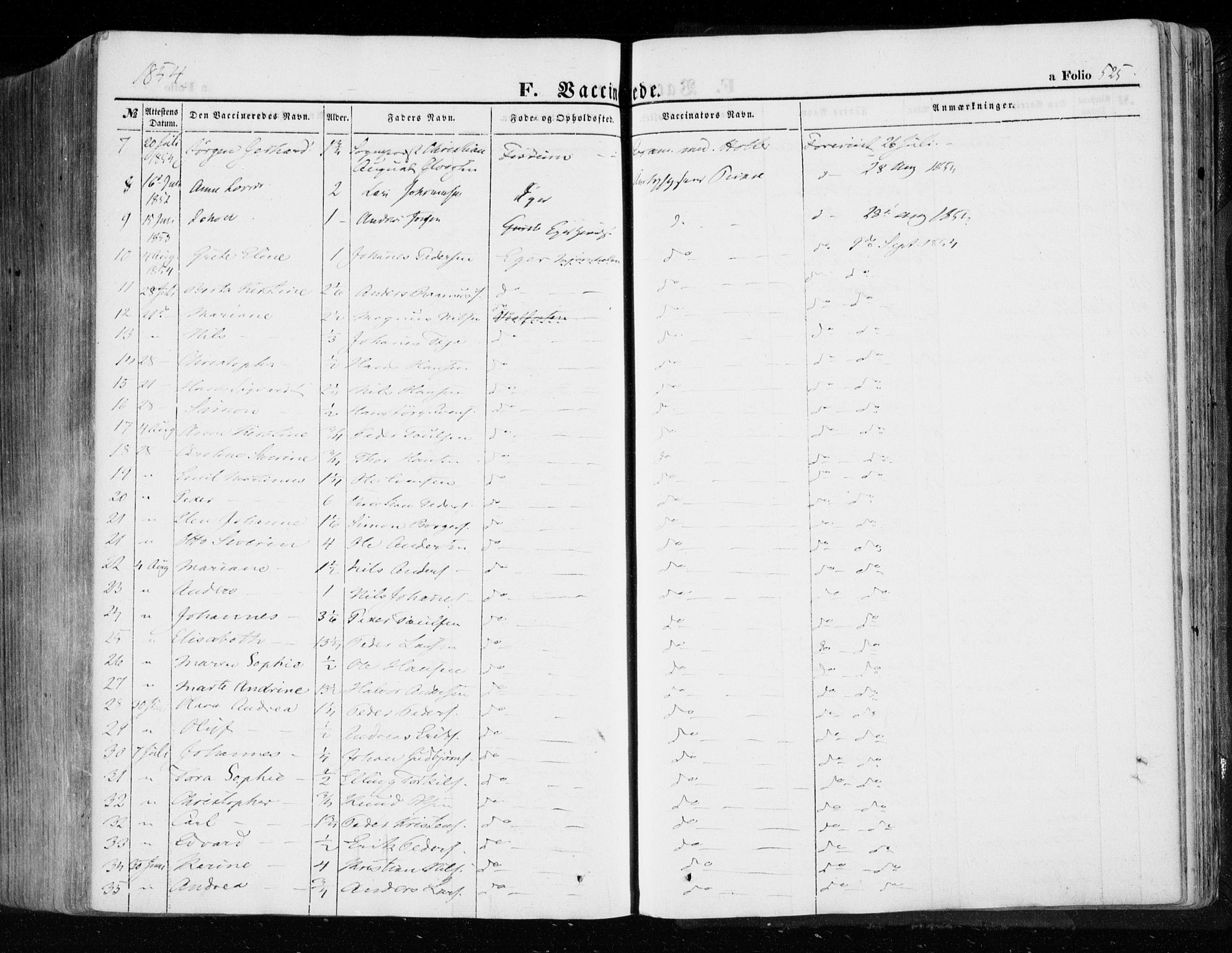 Eiker kirkebøker, AV/SAKO-A-4/F/Fa/L0014: Parish register (official) no. I 14, 1846-1854, p. 525