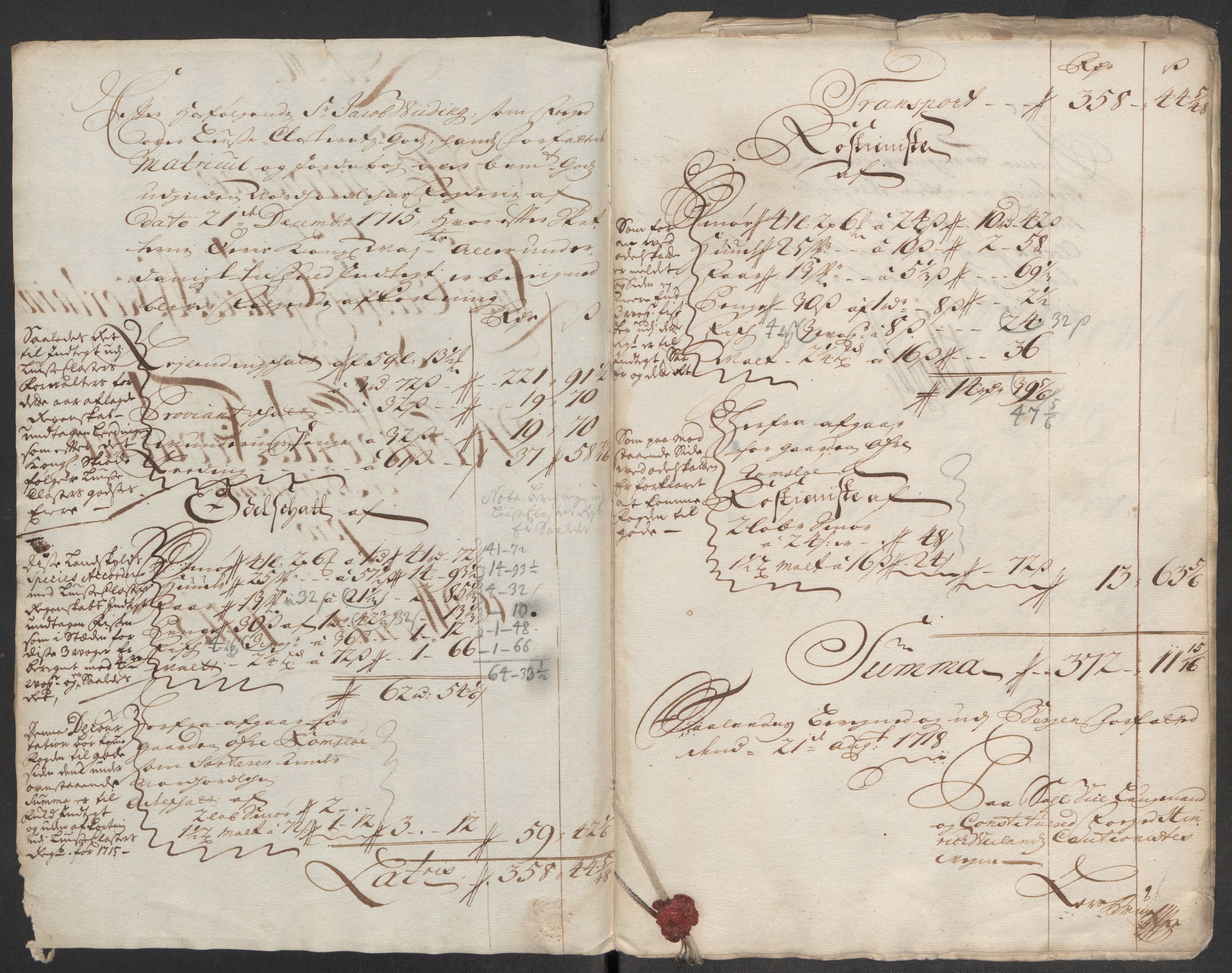 Rentekammeret inntil 1814, Reviderte regnskaper, Fogderegnskap, RA/EA-4092/R51/L3198: Fogderegnskap Nordhordland og Voss, 1715, p. 280