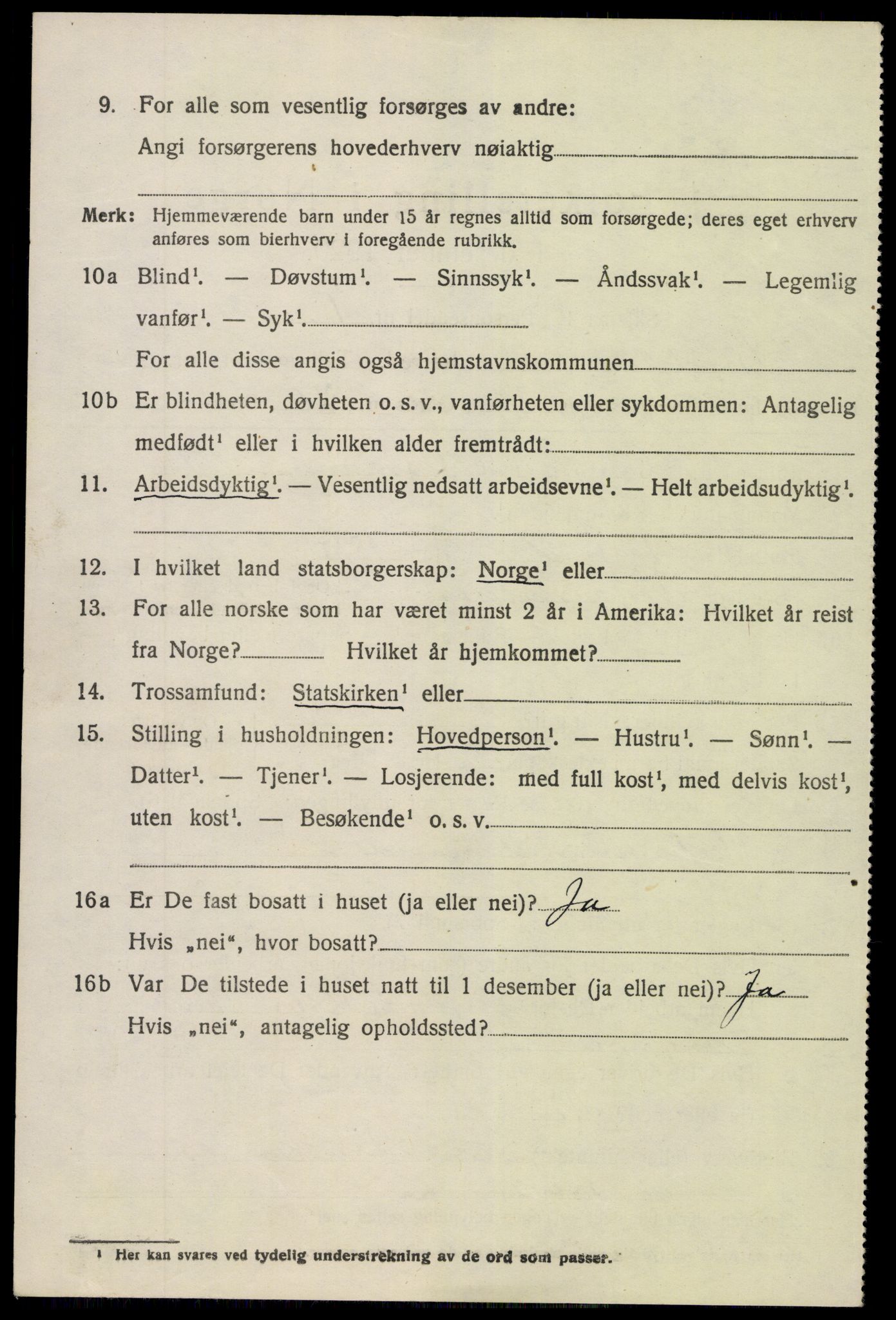 SAK, 1920 census for Søndeled, 1920, p. 2554