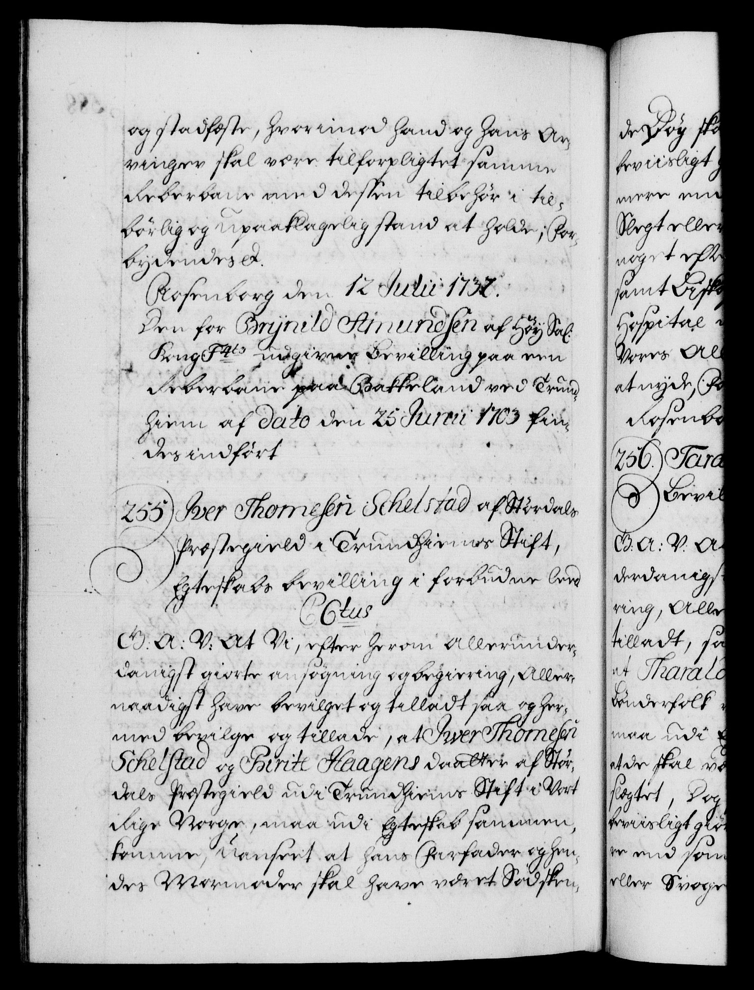 Danske Kanselli 1572-1799, AV/RA-EA-3023/F/Fc/Fca/Fcaa/L0027: Norske registre, 1730-1732, p. 588b