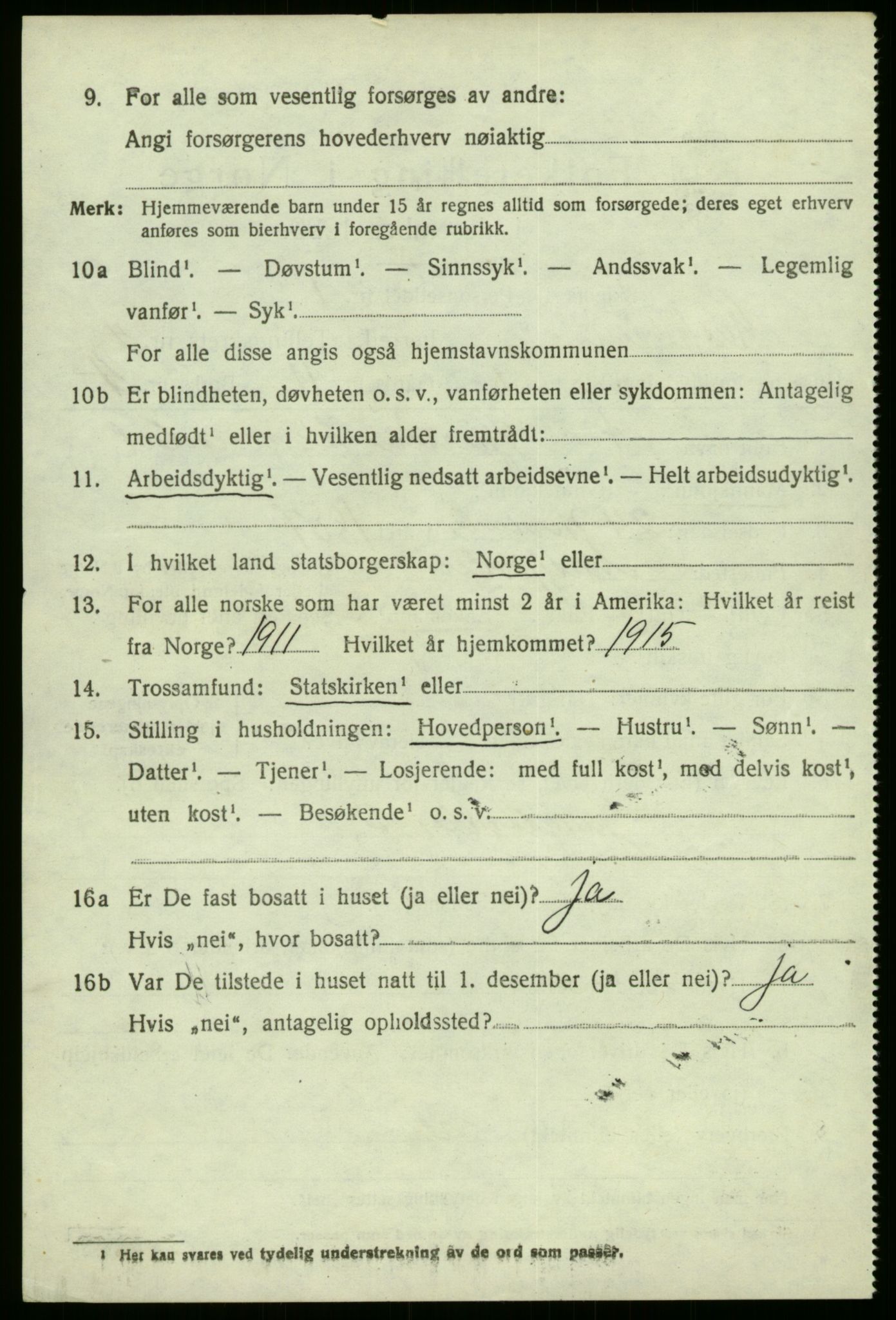 SAB, 1920 census for Masfjorden, 1920, p. 1674