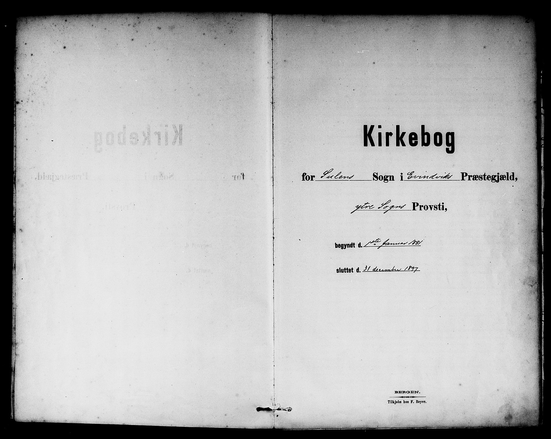 Solund sokneprestembete, AV/SAB-A-81401: Parish register (official) no. A 1, 1881-1902, p. 2