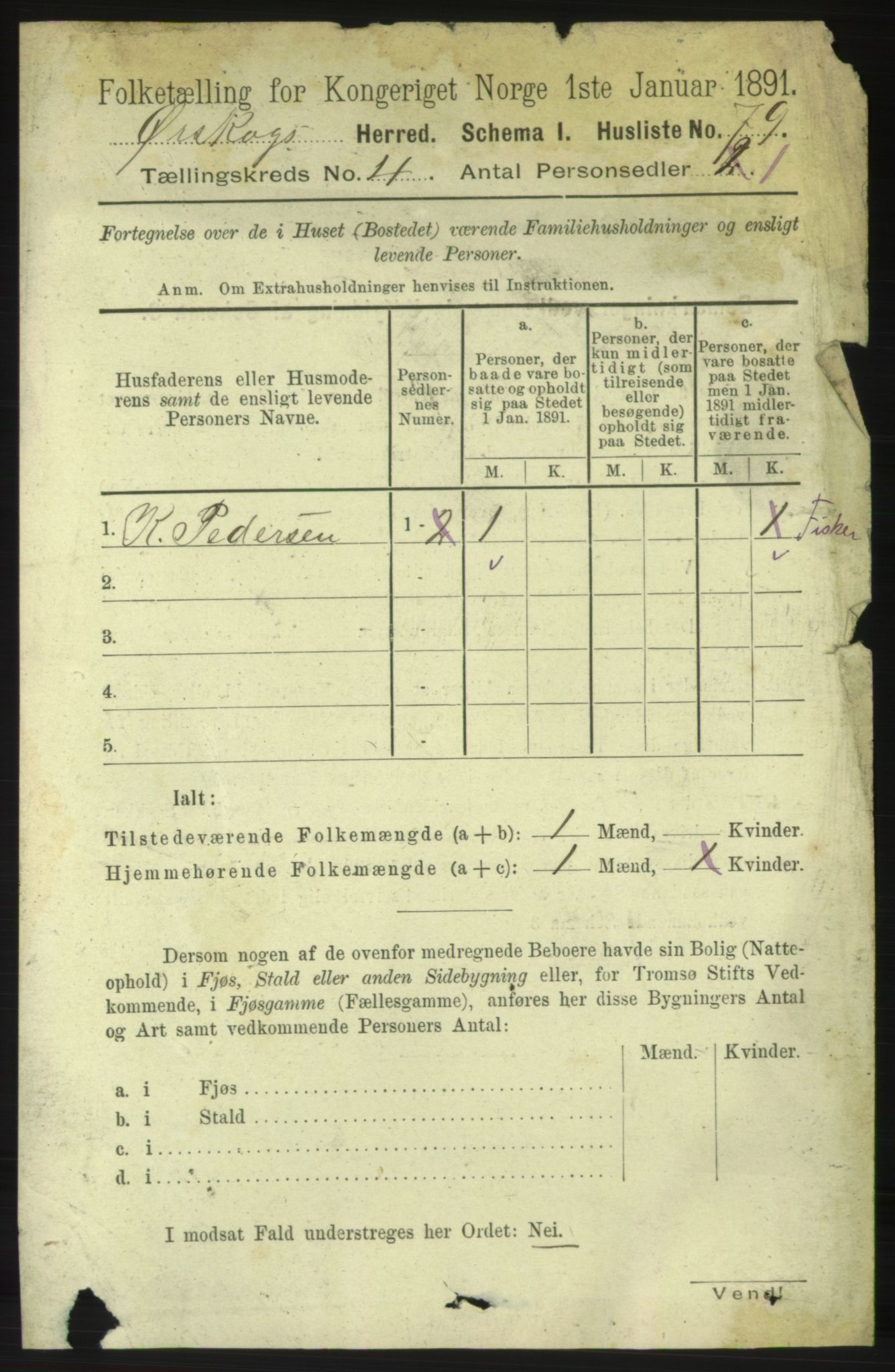 RA, 1891 census for 1527 Ørskog, 1891, p. 1742