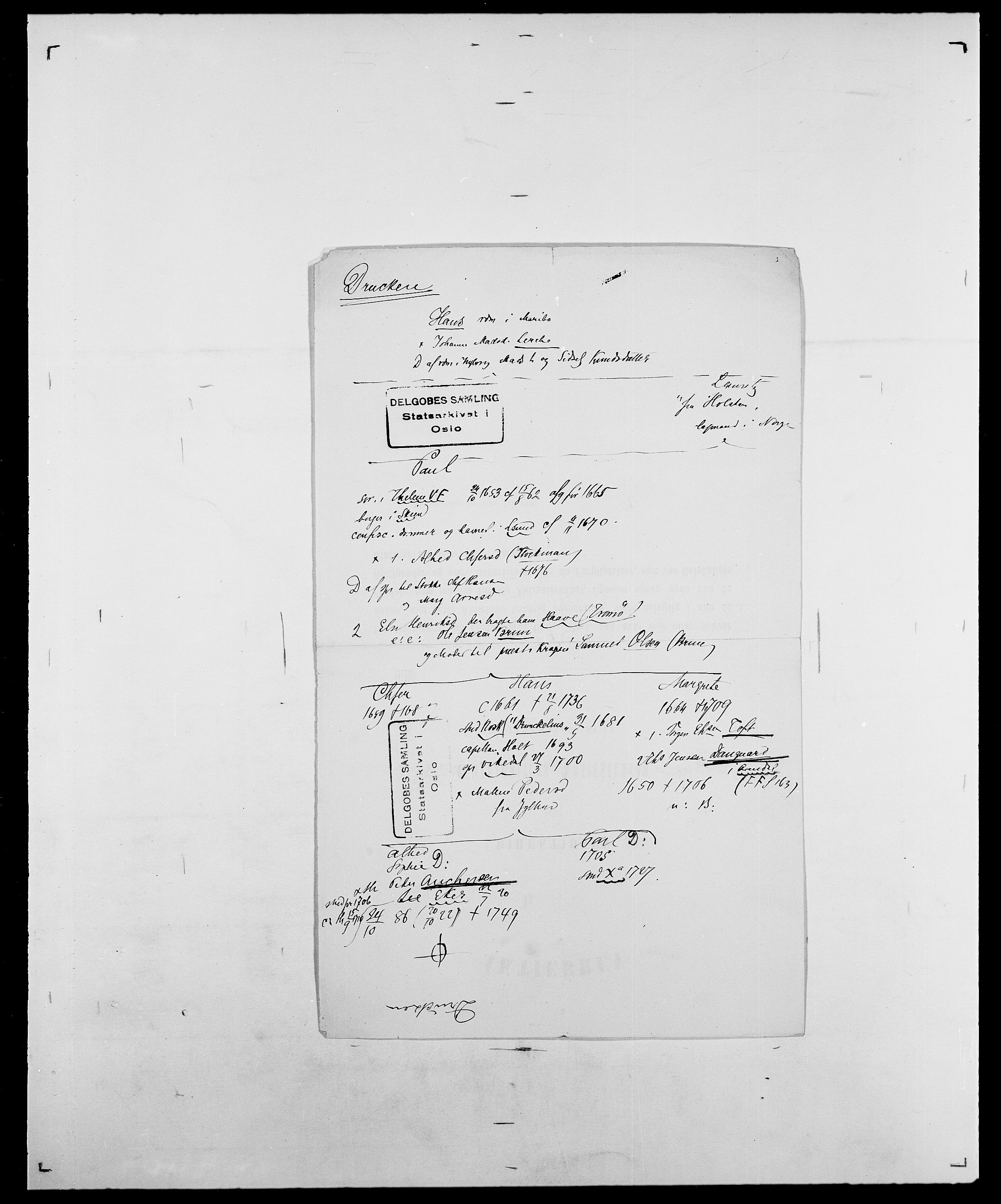 Delgobe, Charles Antoine - samling, AV/SAO-PAO-0038/D/Da/L0009: Dahl - v. Düren, p. 794