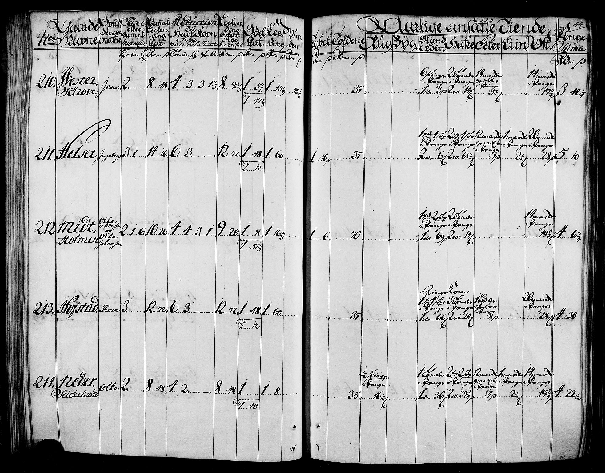 Rentekammeret inntil 1814, Realistisk ordnet avdeling, AV/RA-EA-4070/N/Nb/Nbf/L0165: Stjørdal og Verdal matrikkelprotokoll, 1723, p. 46