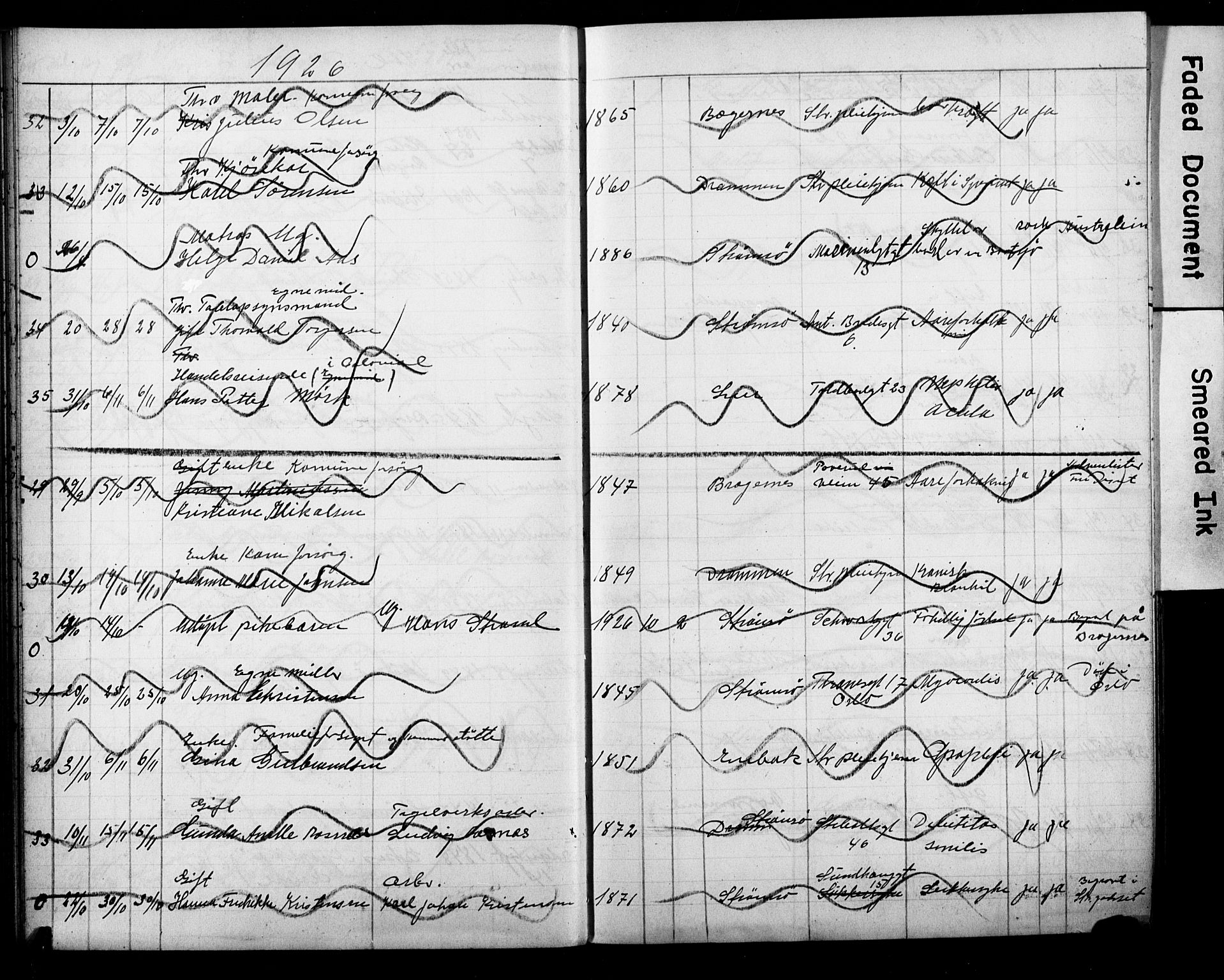 Strømsø kirkebøker, AV/SAKO-A-246/Y/Ya/L0008: Parish register draft no. I 8, 1916-1931