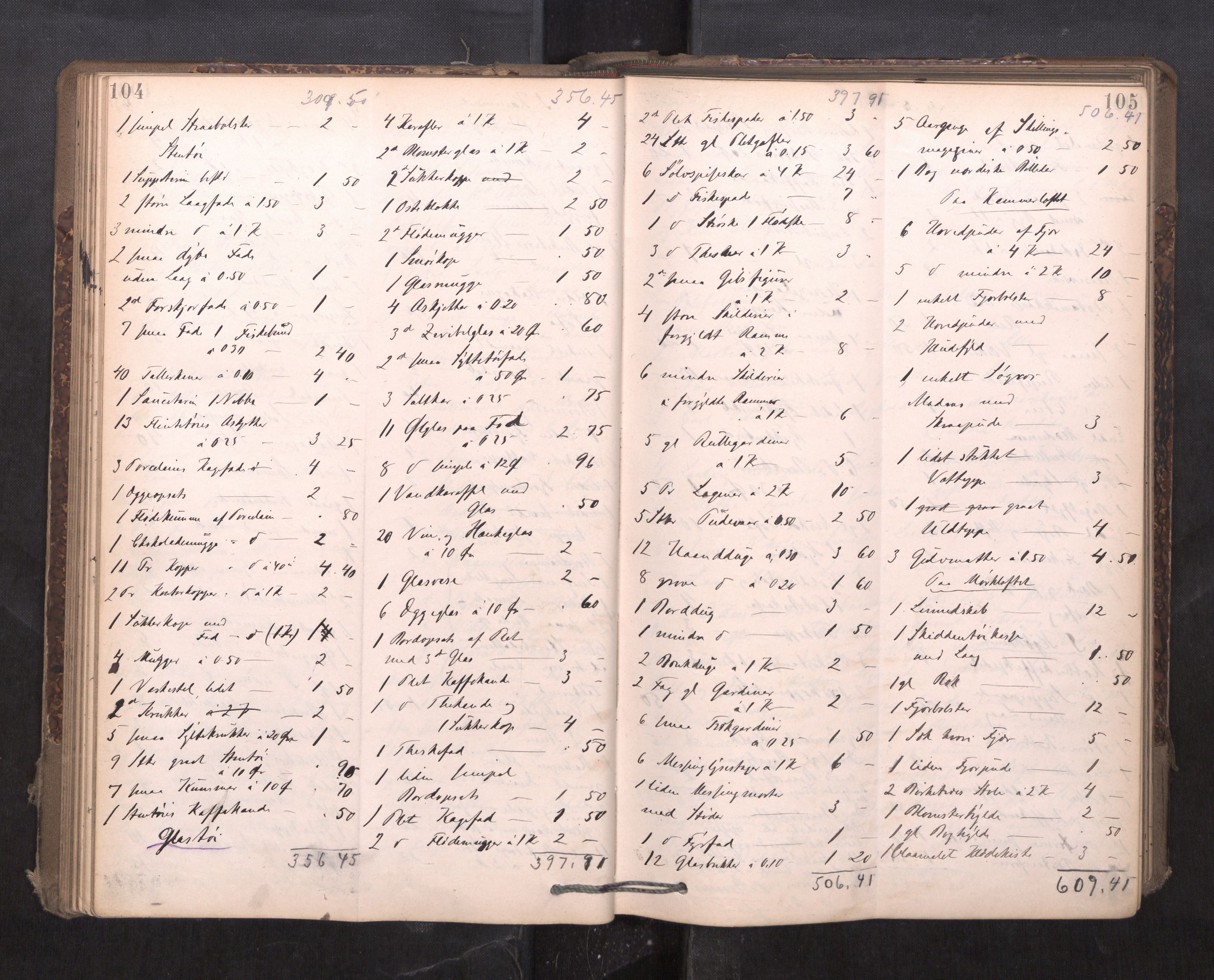 Trondheim byfogd, AV/SAT-A-0003/1/3/3C/L0015: Skifteregistreringsprotokoll - 24/2-21/3 (u/ register), 1893-1899, p. 104-105
