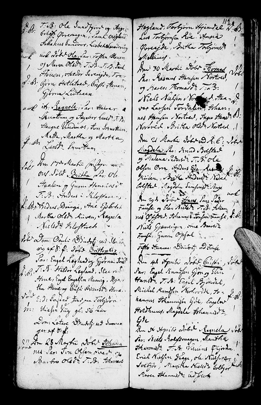 Os sokneprestembete, AV/SAB-A-99929: Parish register (official) no. A 10, 1779-1788, p. 112