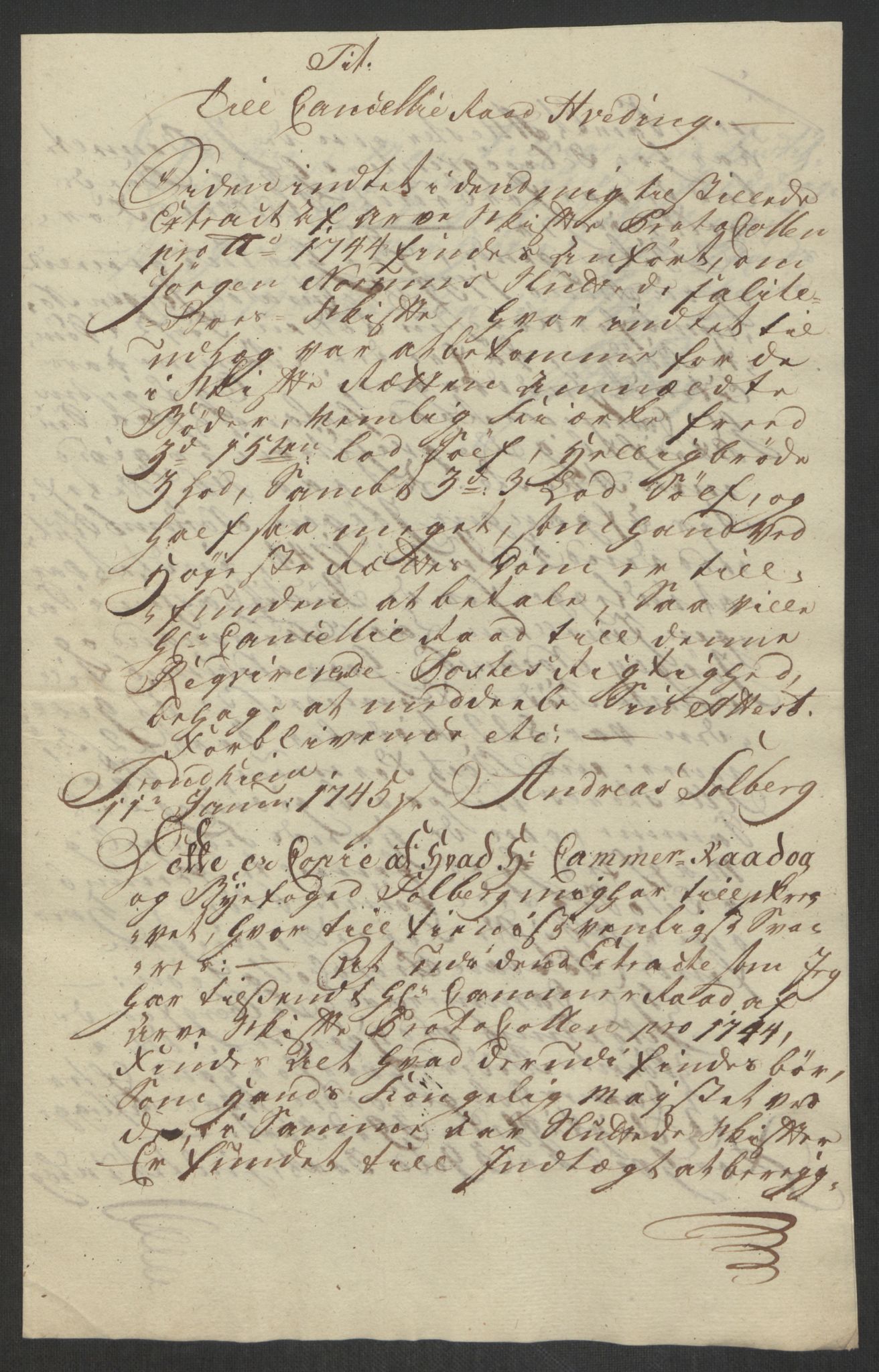 Rentekammeret inntil 1814, Reviderte regnskaper, Byregnskaper, AV/RA-EA-4066/R/Rs/L0541: [S22] Sikt og sakefall, 1743-1746, p. 144