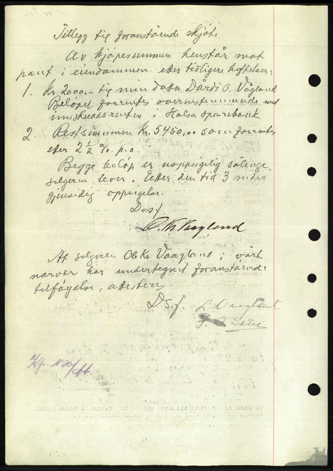 Nordmøre sorenskriveri, AV/SAT-A-4132/1/2/2Ca: Mortgage book no. A103, 1946-1947, Diary no: : 2236/1946