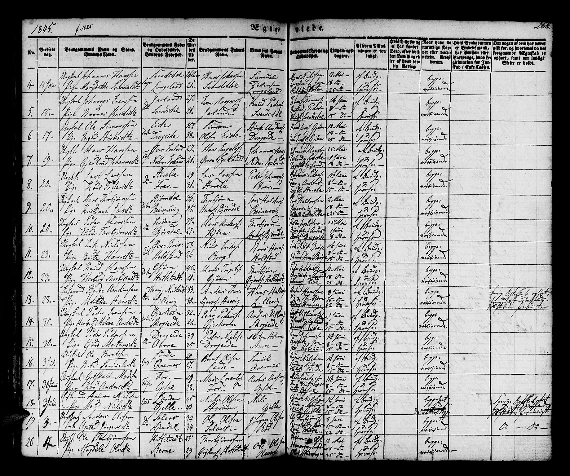 Os sokneprestembete, AV/SAB-A-99929: Parish register (official) no. A 15, 1839-1851, p. 266