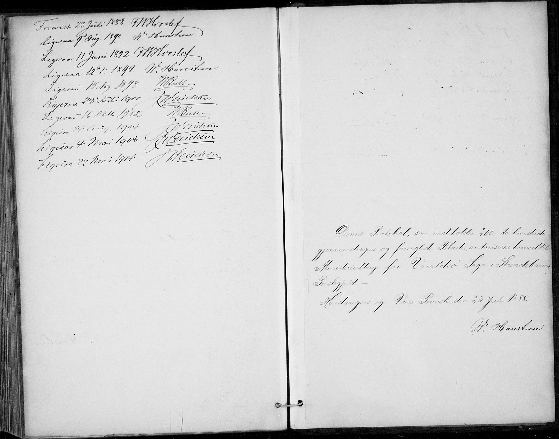 Strandebarm sokneprestembete, AV/SAB-A-78401/H/Haa: Parish register (official) no. D  1, 1886-1912