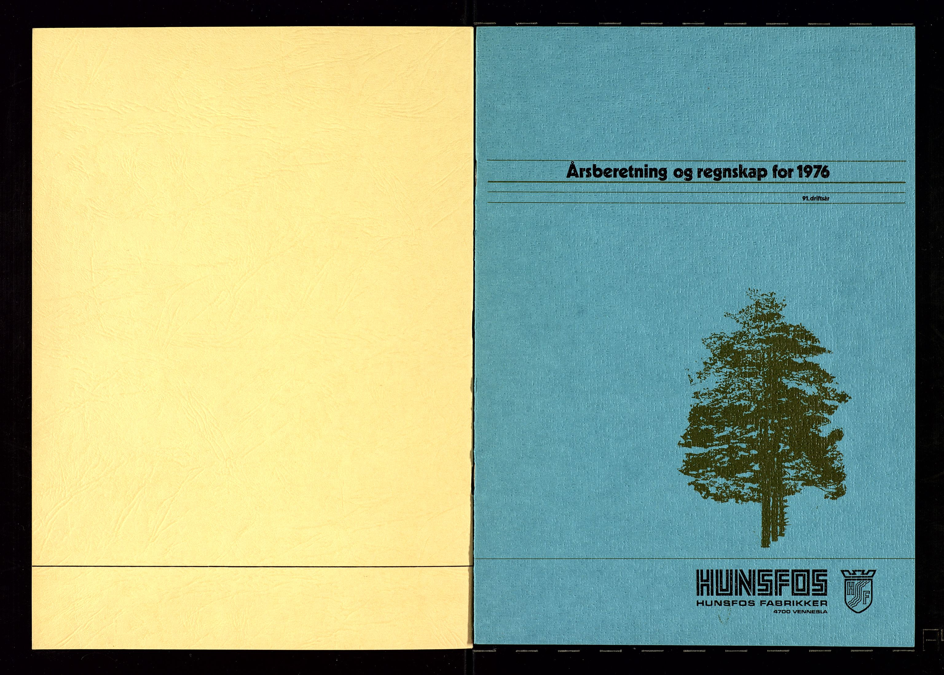 Hunsfos fabrikker, SAK/D/1440/01/L0001/0003: Vedtekter, anmeldelser og årsberetninger / Årsberetninger og regnskap, 1918-1989, p. 380