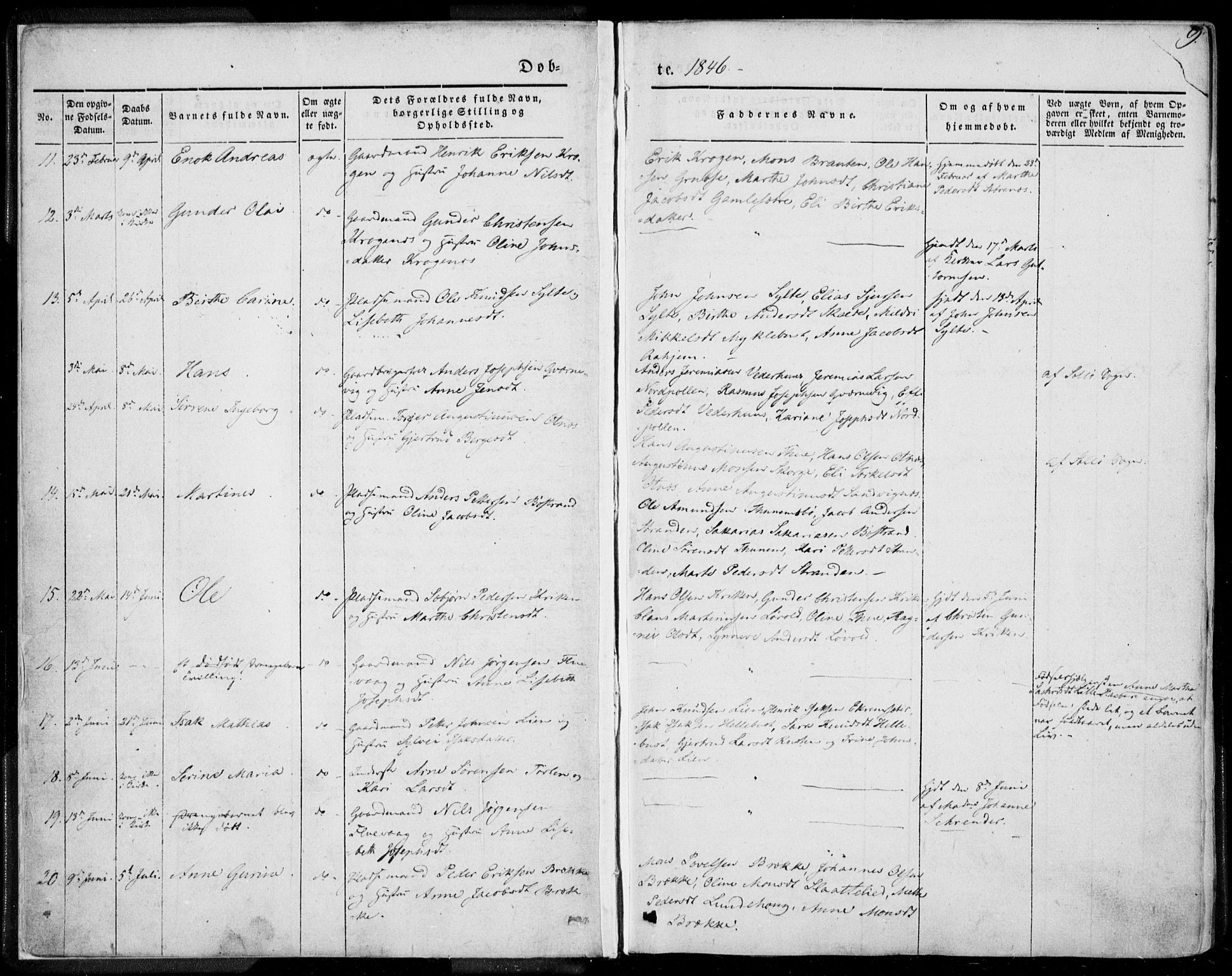 Ministerialprotokoller, klokkerbøker og fødselsregistre - Møre og Romsdal, AV/SAT-A-1454/501/L0006: Parish register (official) no. 501A06, 1844-1868, p. 9