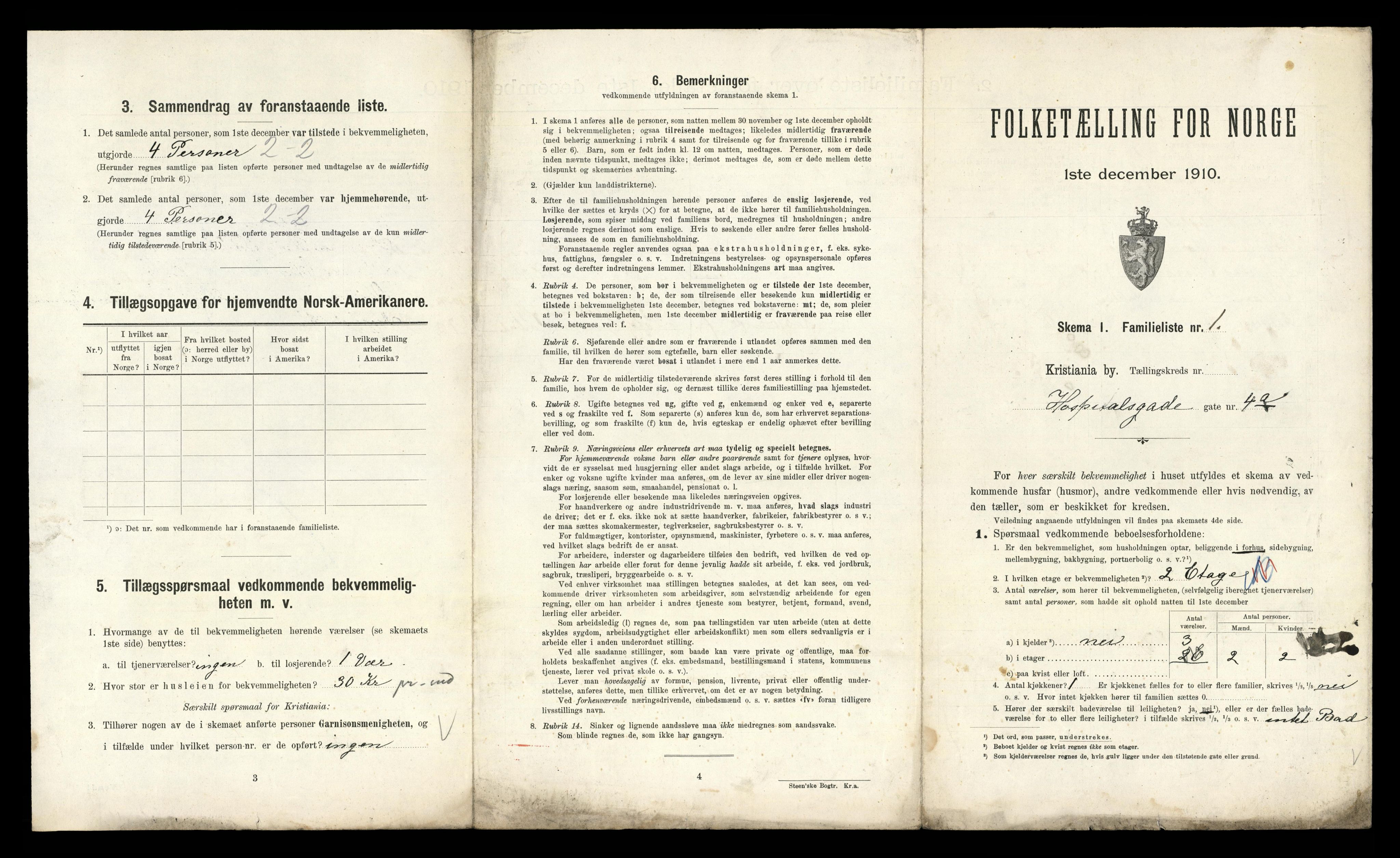 RA, 1910 census for Kristiania, 1910, p. 40559