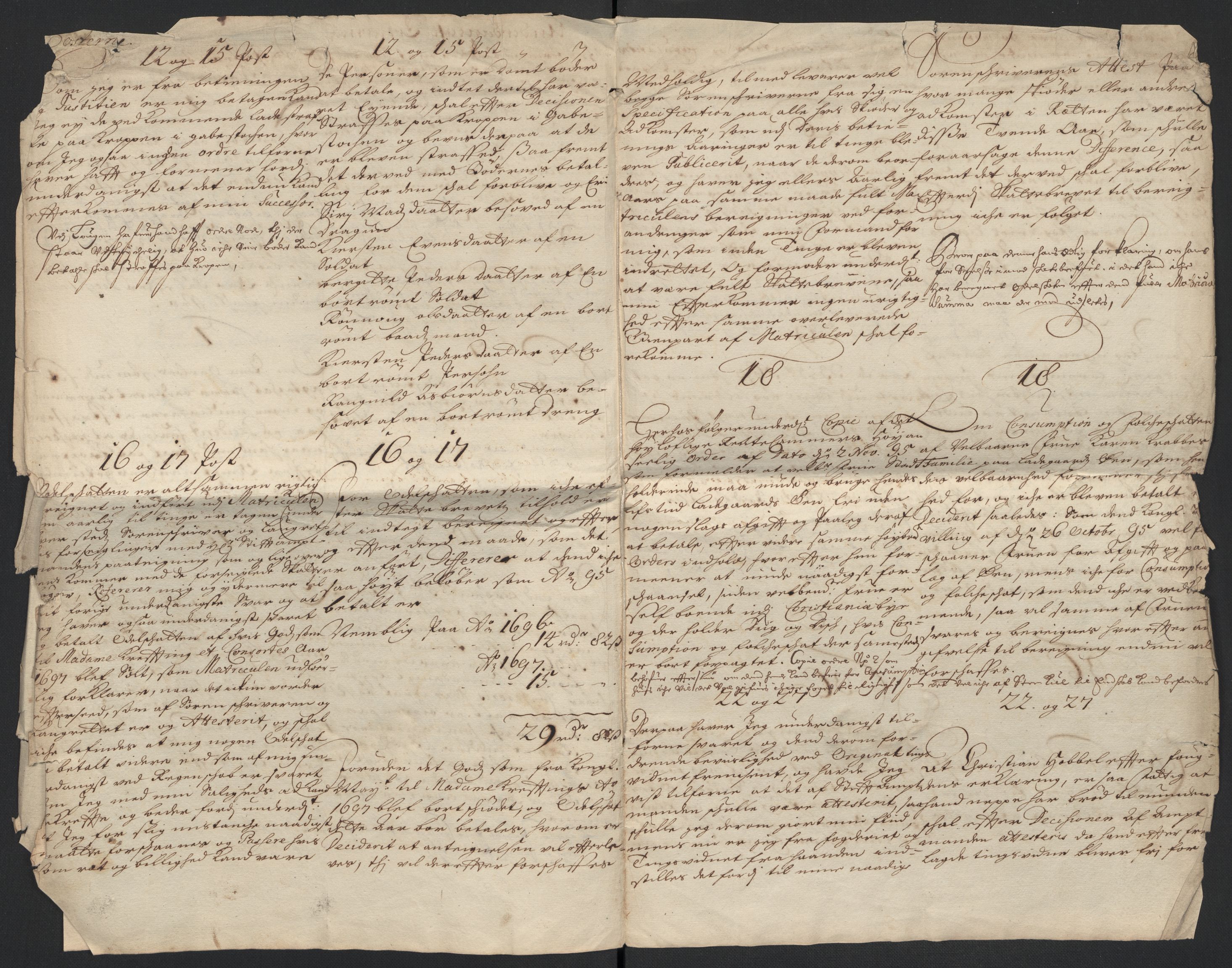 Rentekammeret inntil 1814, Reviderte regnskaper, Fogderegnskap, AV/RA-EA-4092/R10/L0440: Fogderegnskap Aker og Follo, 1696-1697, p. 567