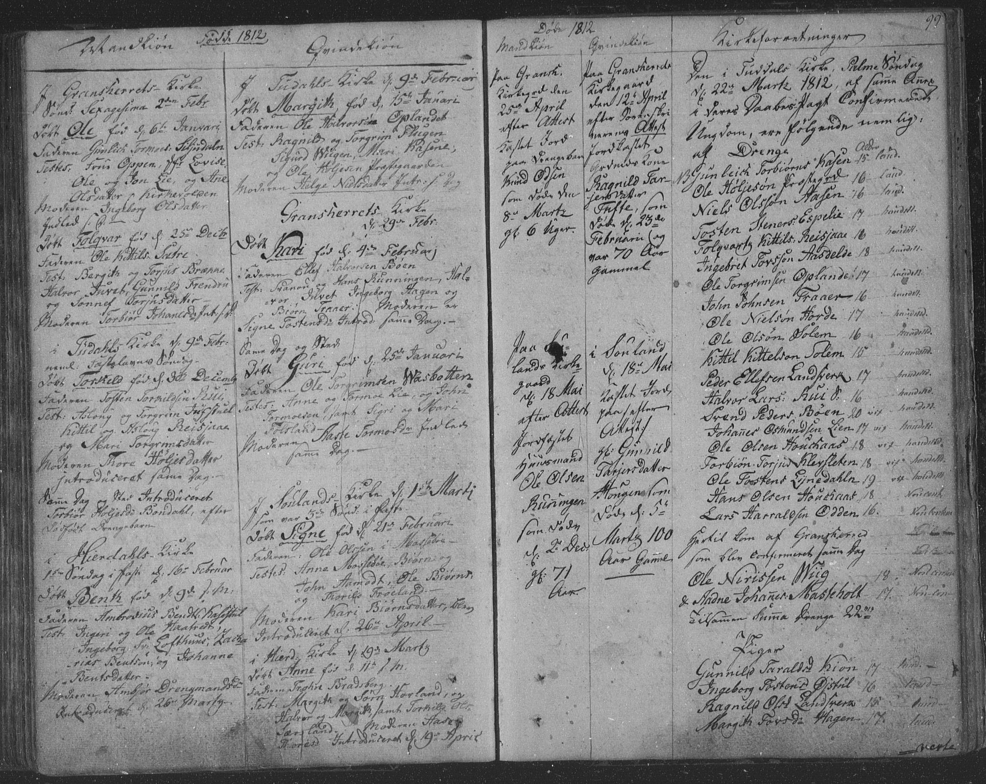 Hjartdal kirkebøker, AV/SAKO-A-270/F/Fa/L0006: Parish register (official) no. I 6, 1801-1814, p. 99