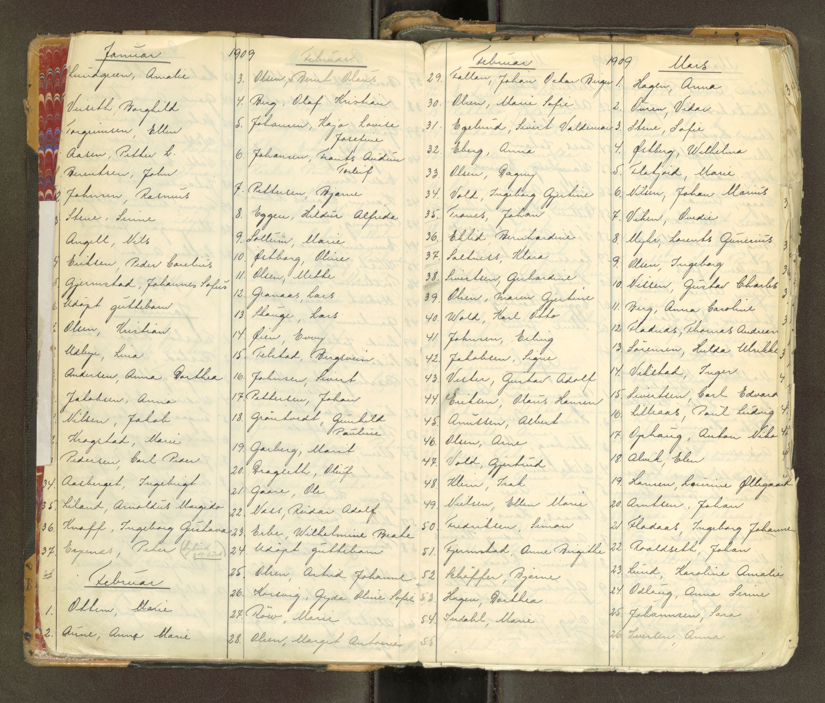 Trondheim byfogd, AV/SAT-A-0003/1/3/3B/L0018: Skiftebehandlingsprotokoll - 14/11-30/1. (u/ register) U, 1908-1914