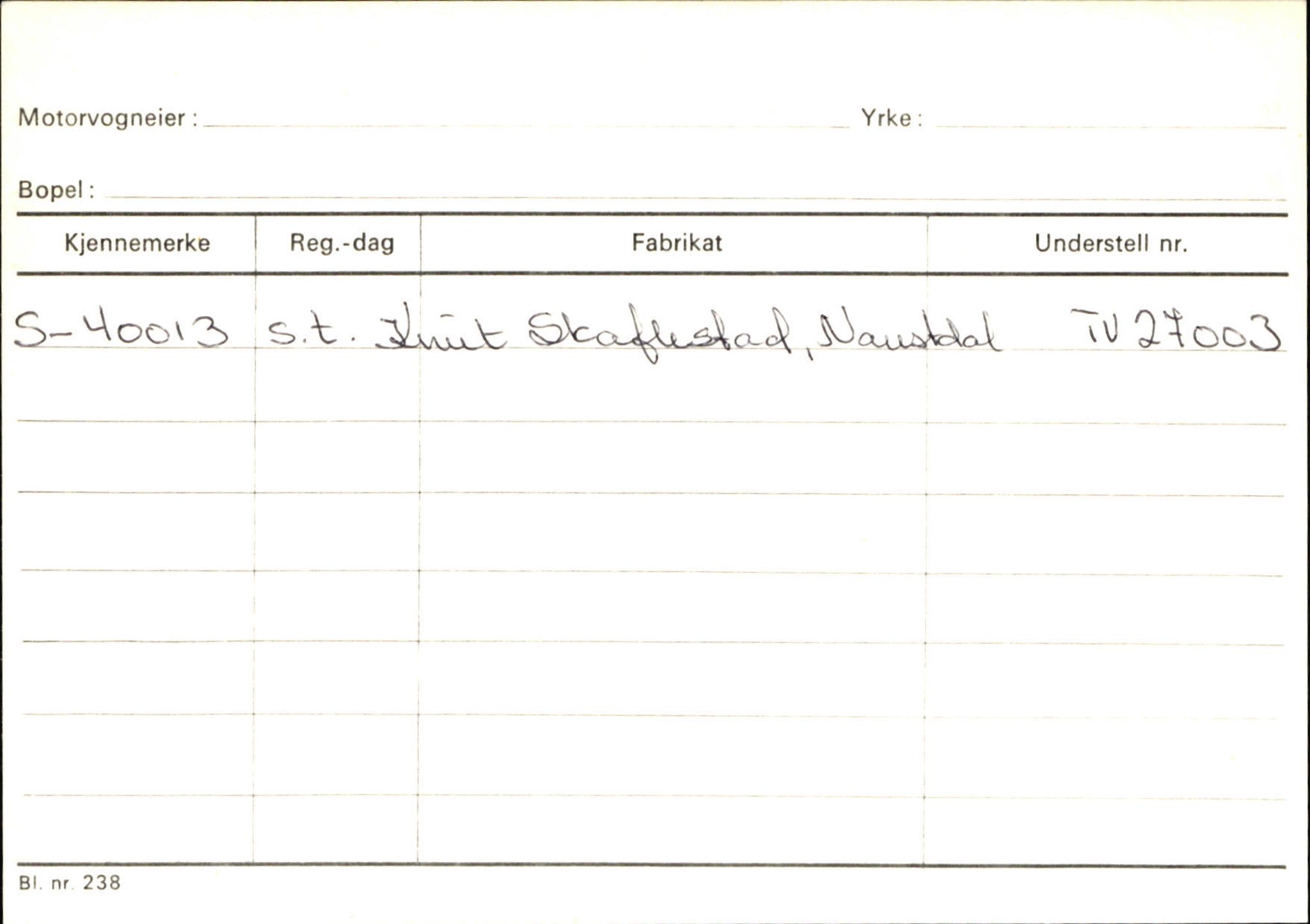 Statens vegvesen, Sogn og Fjordane vegkontor, AV/SAB-A-5301/4/F/L0132: Eigarregister Askvoll A-Å. Balestrand A-Å, 1945-1975, p. 1900