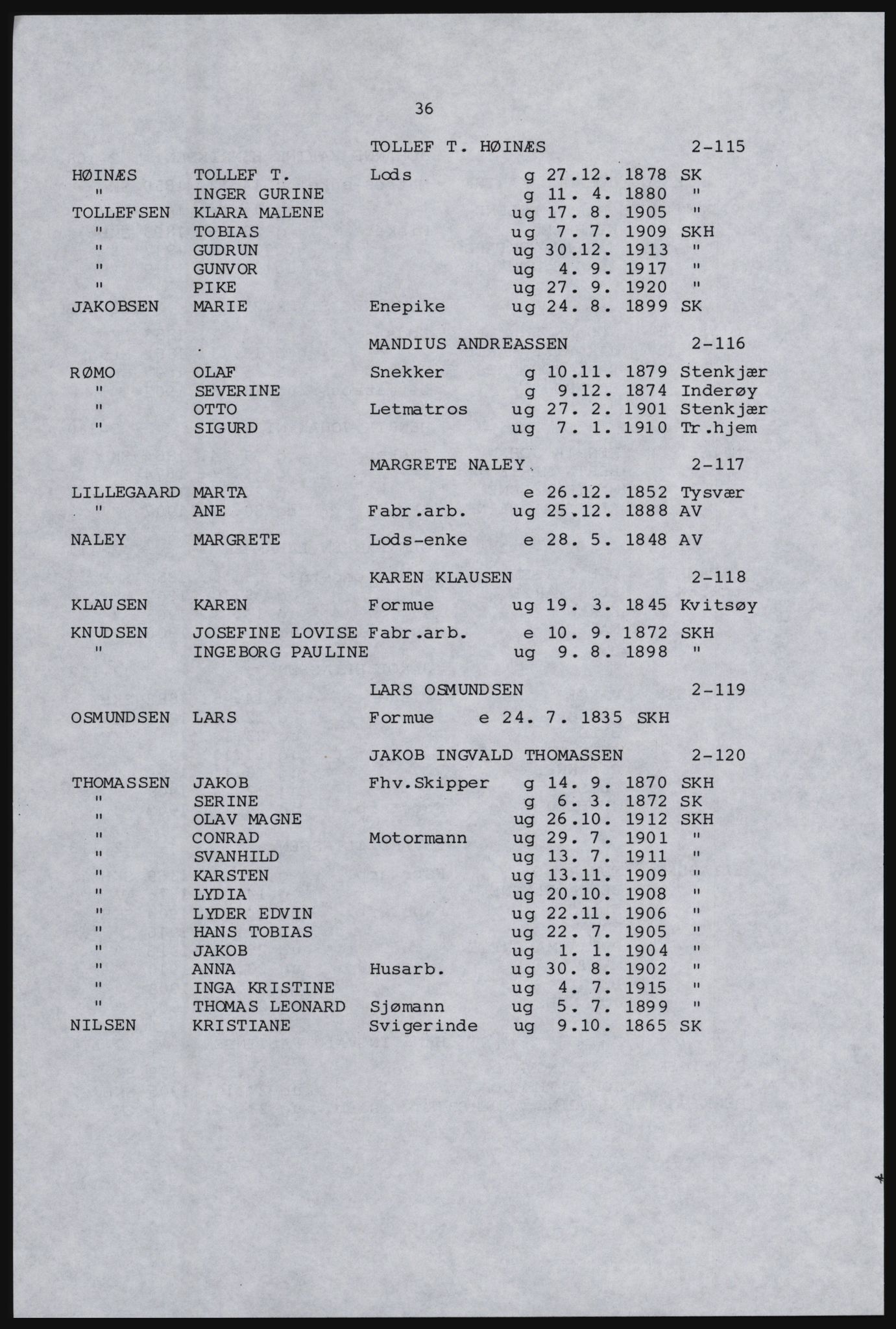 SAST, Copy of 1920 census for Karmøy, 1920, p. 48