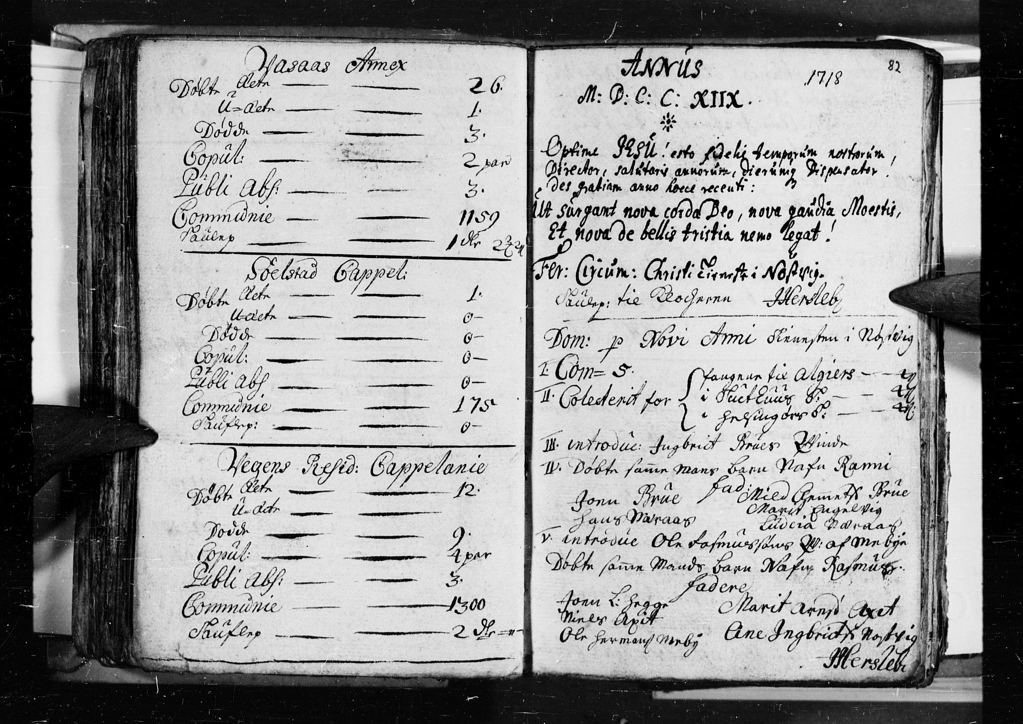 Ministerialprotokoller, klokkerbøker og fødselsregistre - Nordland, SAT/A-1459/813/L0193: Parish register (official) no. 813A03, 1714-1724, p. 82