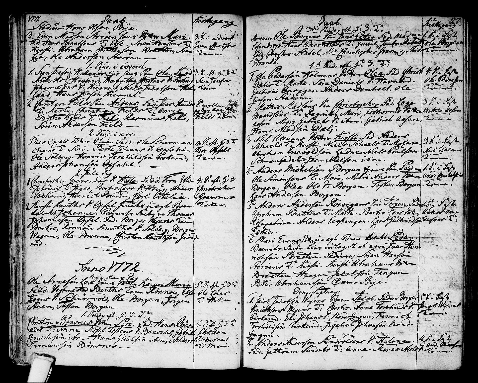 Hole kirkebøker, SAKO/A-228/F/Fa/L0002: Parish register (official) no. I 2, 1766-1814, p. 27