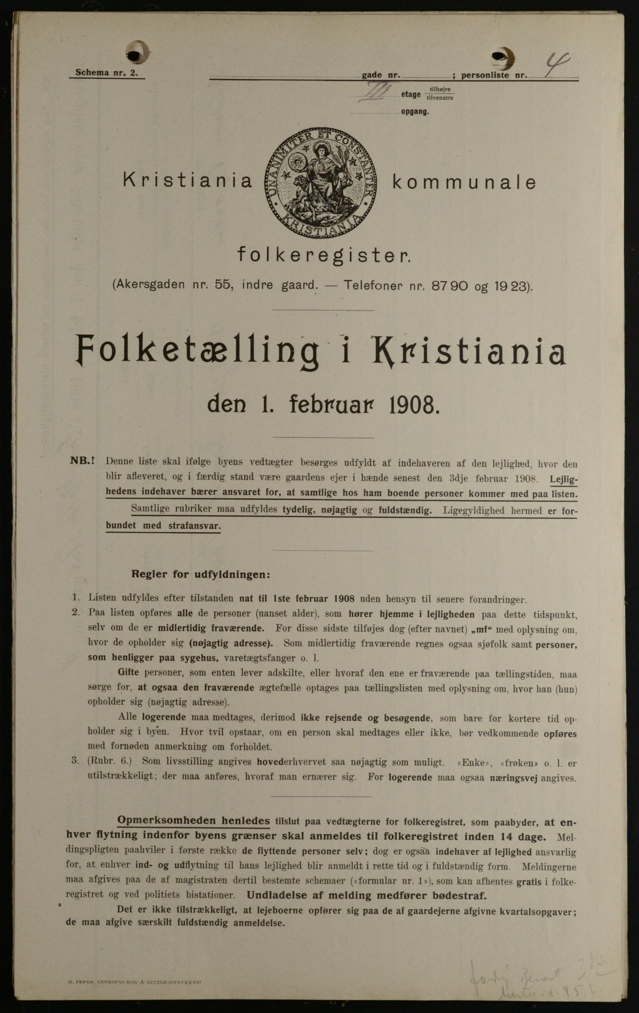 OBA, Municipal Census 1908 for Kristiania, 1908, p. 26920