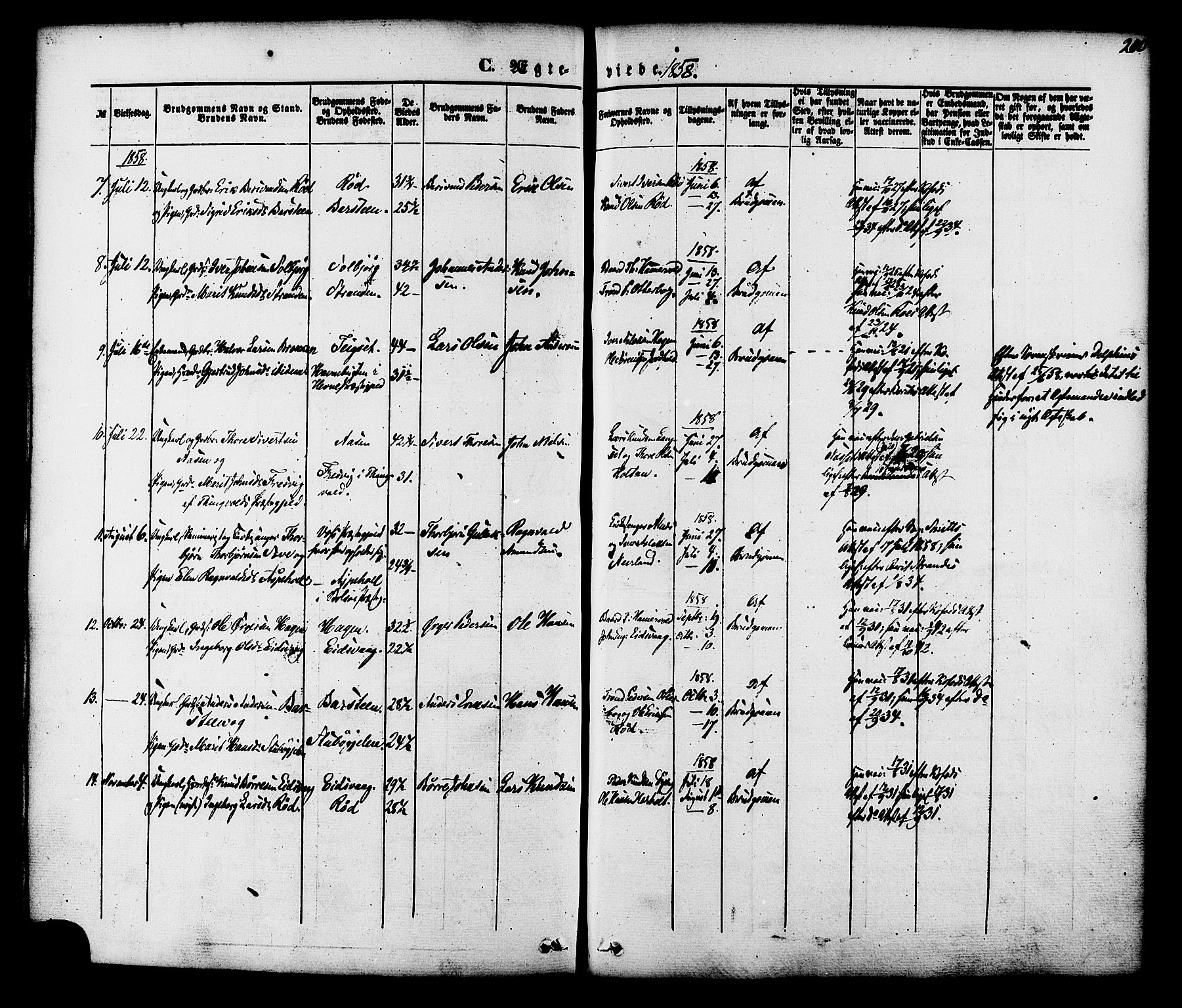 Ministerialprotokoller, klokkerbøker og fødselsregistre - Møre og Romsdal, AV/SAT-A-1454/551/L0625: Parish register (official) no. 551A05, 1846-1879, p. 210