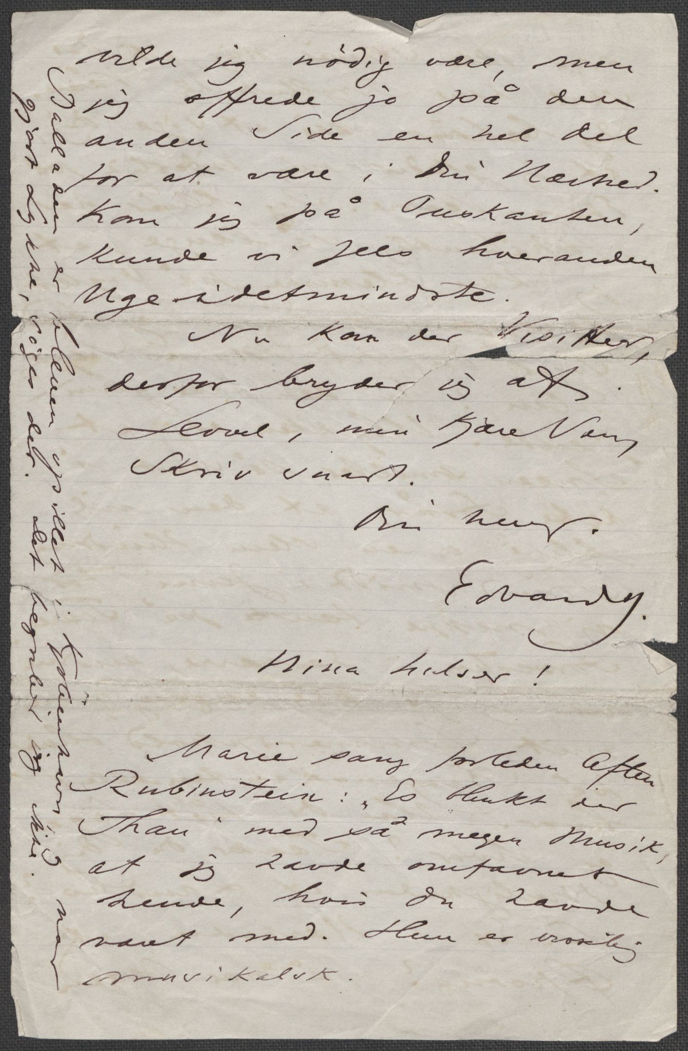 Beyer, Frants, AV/RA-PA-0132/F/L0001: Brev fra Edvard Grieg til Frantz Beyer og "En del optegnelser som kan tjene til kommentar til brevene" av Marie Beyer, 1872-1907, p. 48