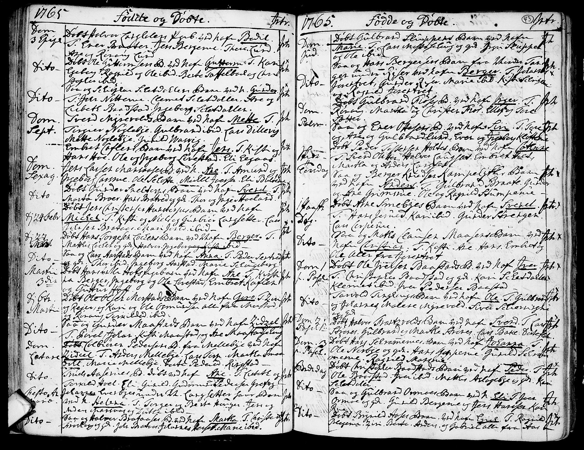 Trøgstad prestekontor Kirkebøker, AV/SAO-A-10925/F/Fa/L0004: Parish register (official) no. I 4, 1750-1784, p. 43