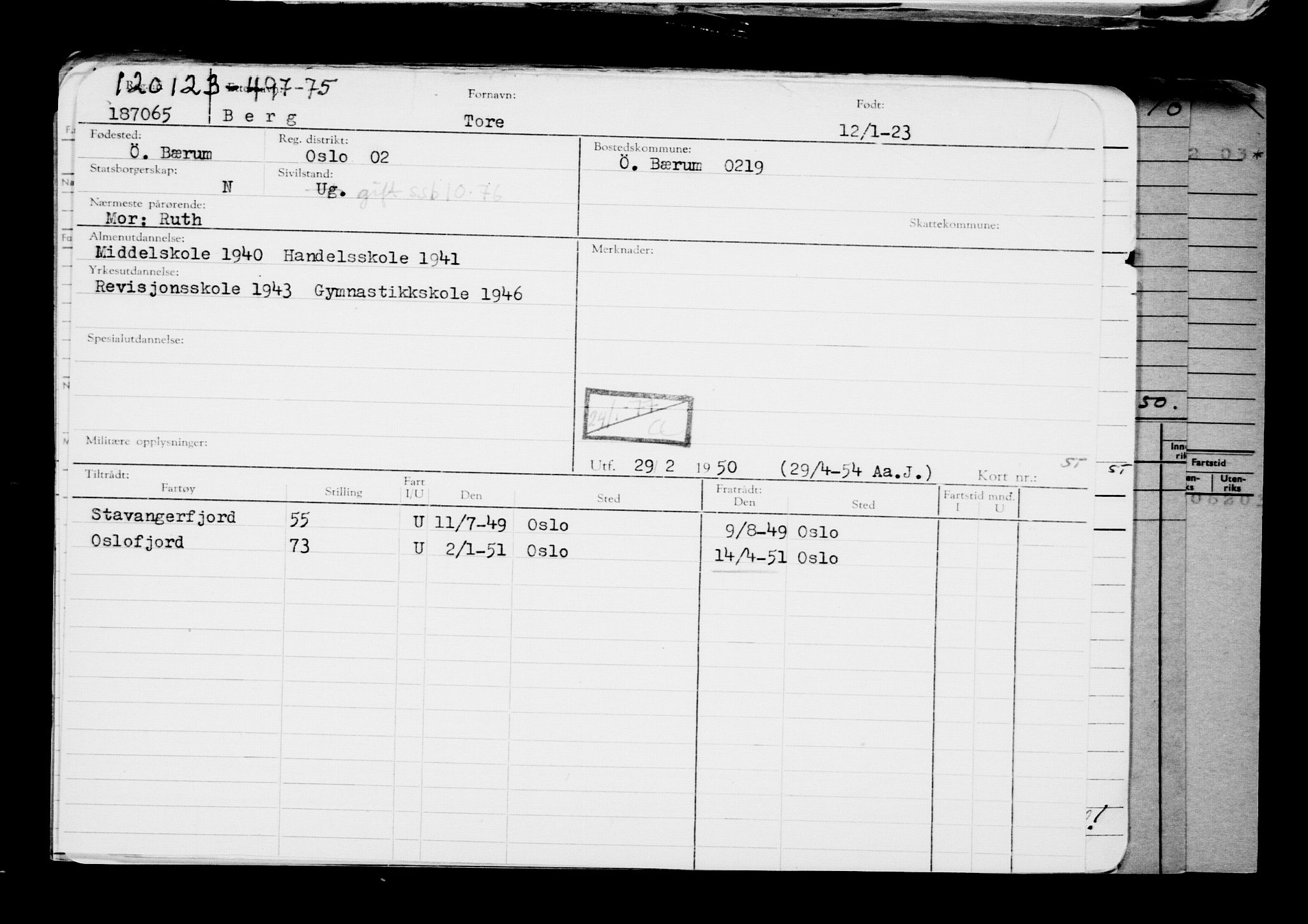 Direktoratet for sjømenn, AV/RA-S-3545/G/Gb/L0214: Hovedkort, 1923, p. 331