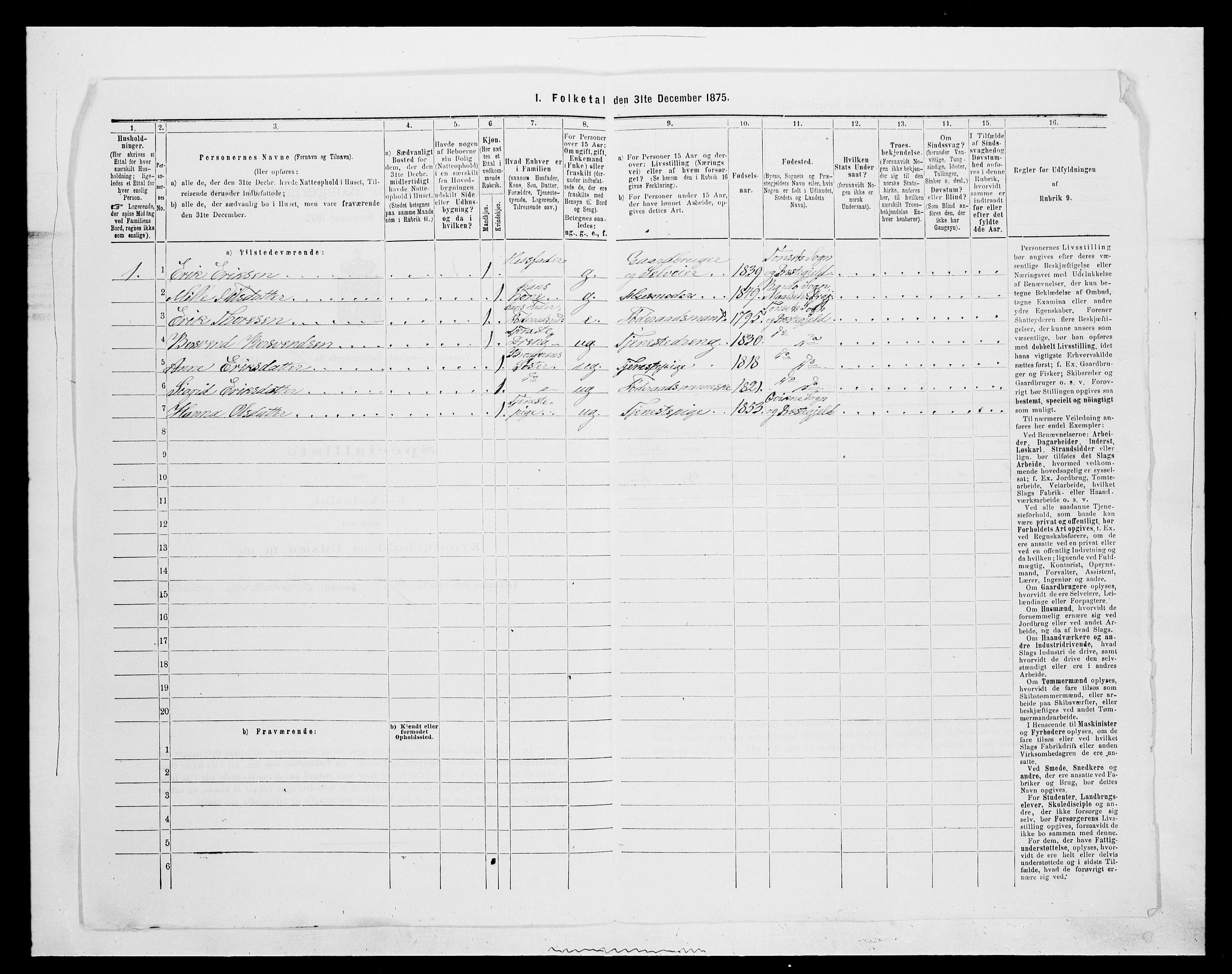 SAH, 1875 census for 0437P Tynset, 1875, p. 728