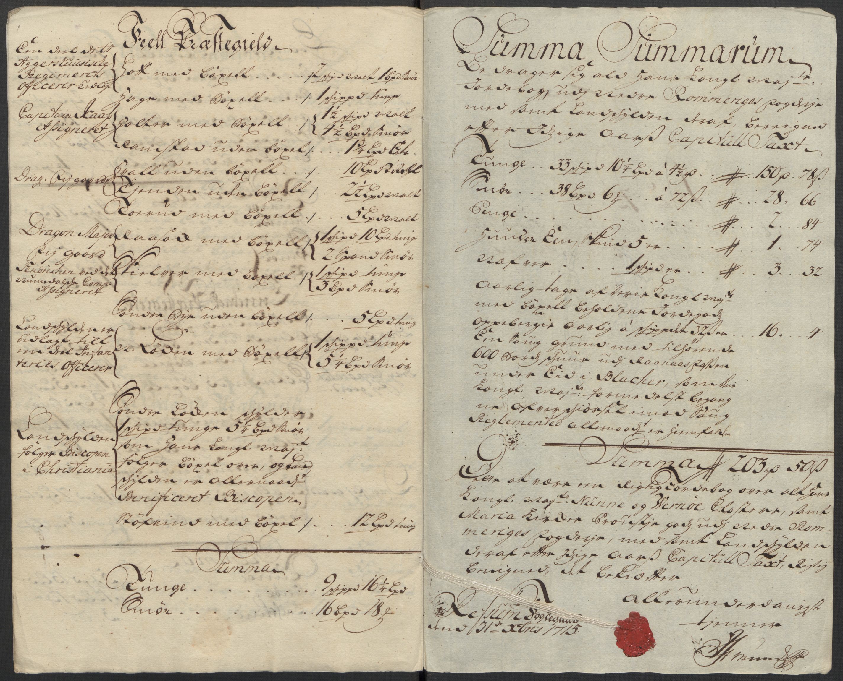 Rentekammeret inntil 1814, Reviderte regnskaper, Fogderegnskap, AV/RA-EA-4092/R11/L0597: Fogderegnskap Nedre Romerike, 1715, p. 182