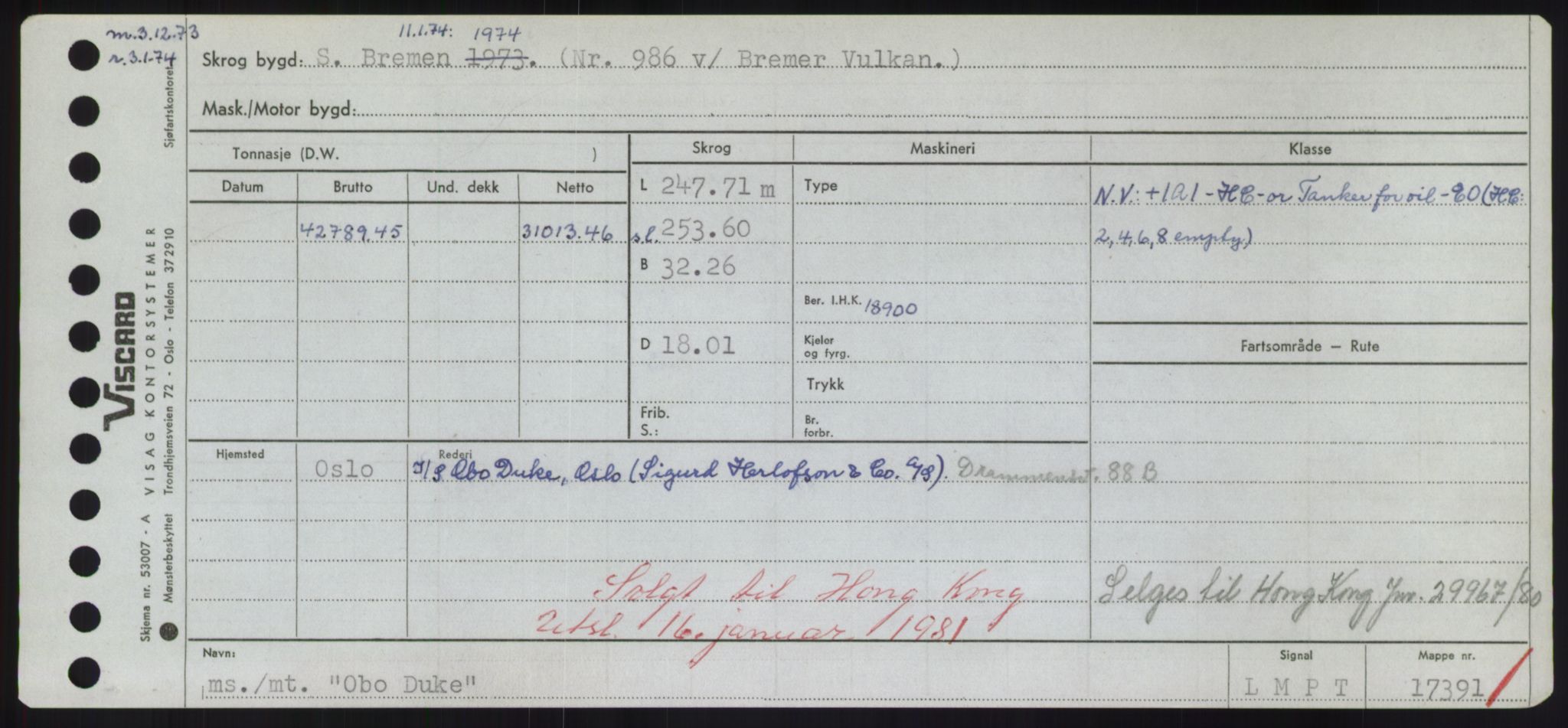 Sjøfartsdirektoratet med forløpere, Skipsmålingen, RA/S-1627/H/Hd/L0028: Fartøy, O, p. 35